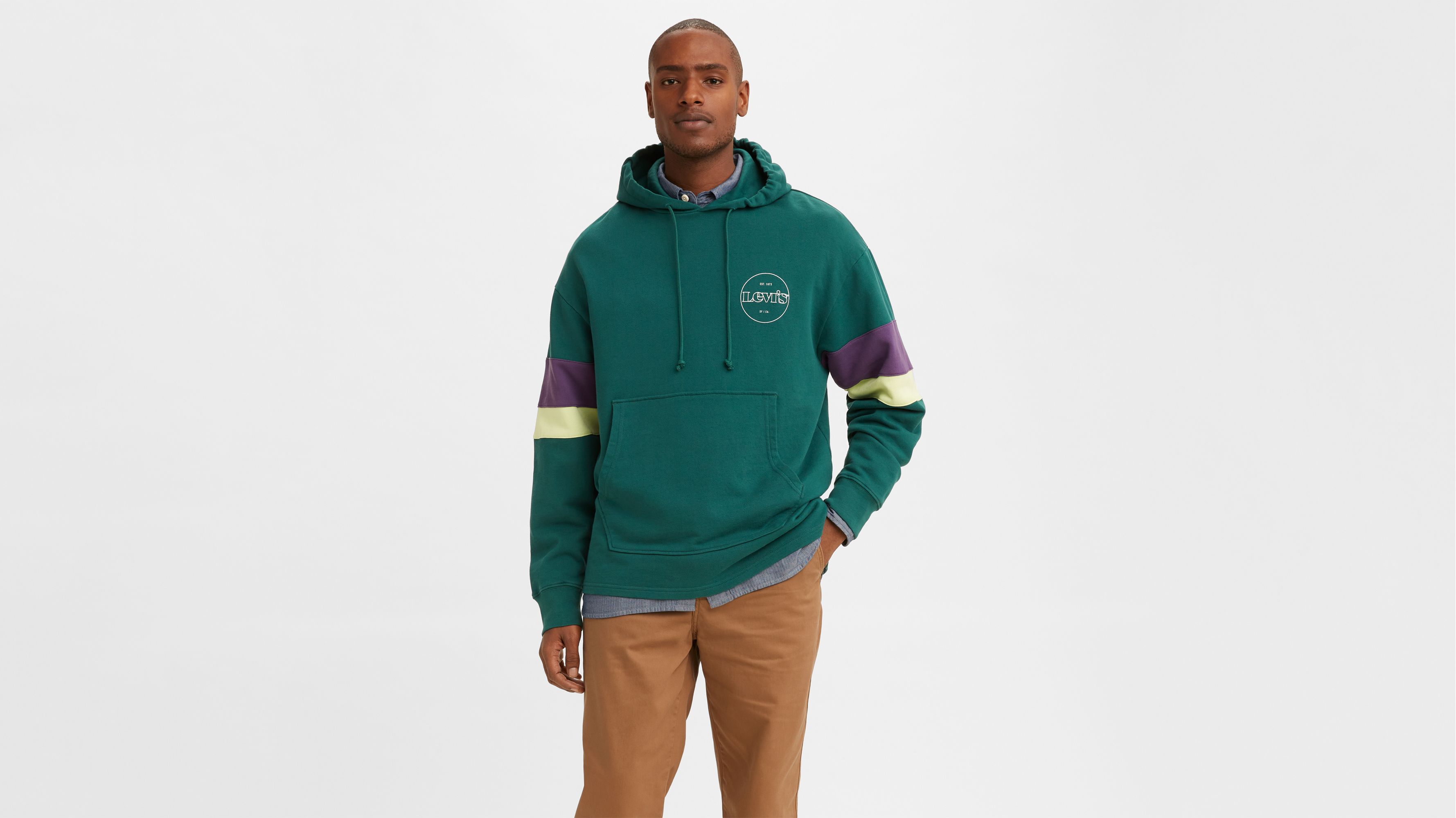 Levis hoodie store color block