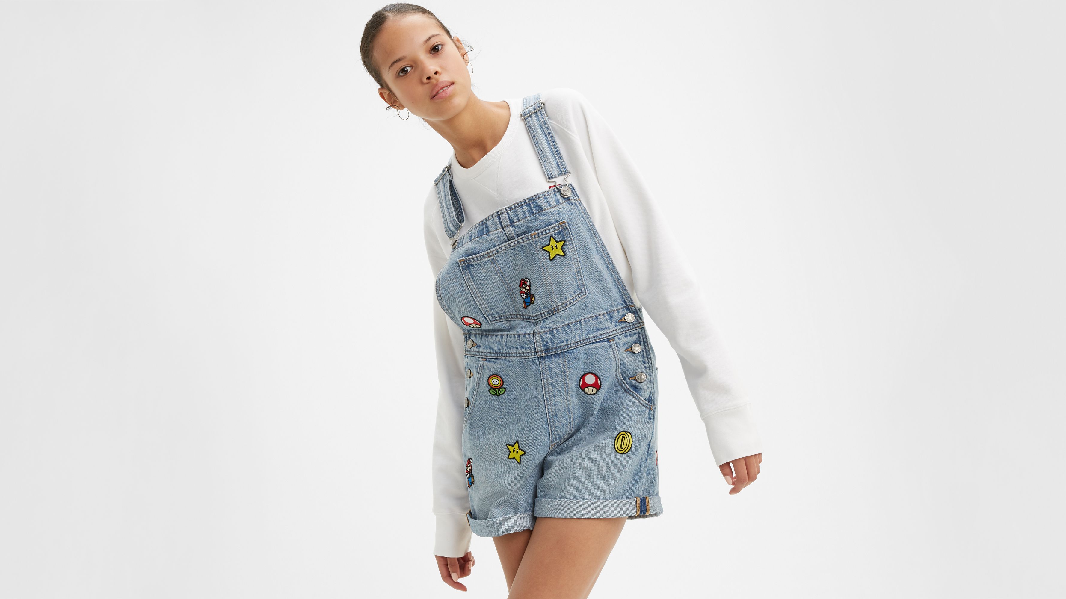 levis shortalls