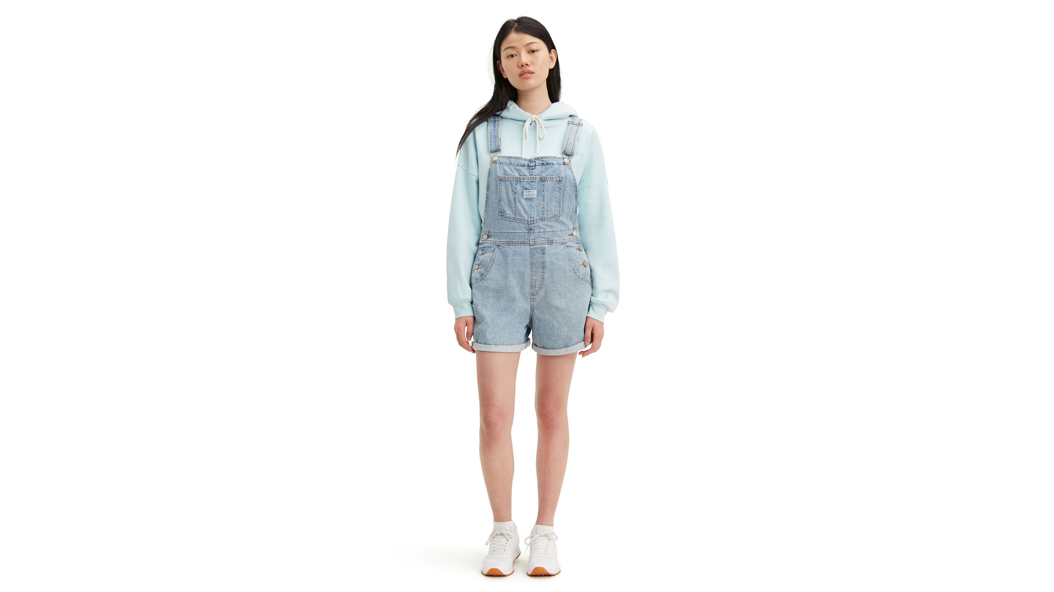 levi's vintage overall shorts