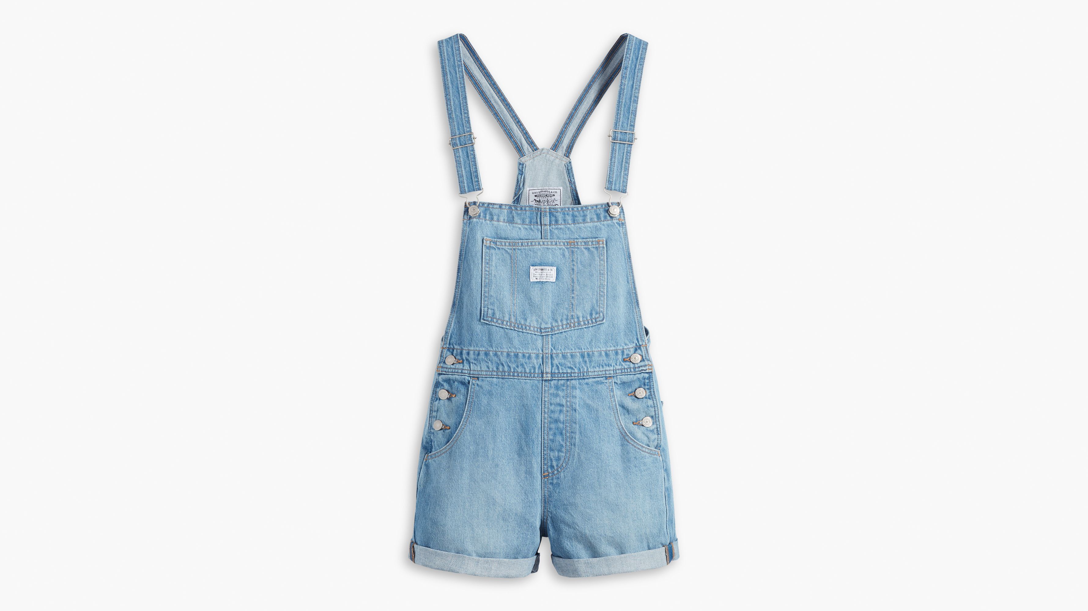  SKYLINEWEARS Women's Denim Bib Overall Shortalls