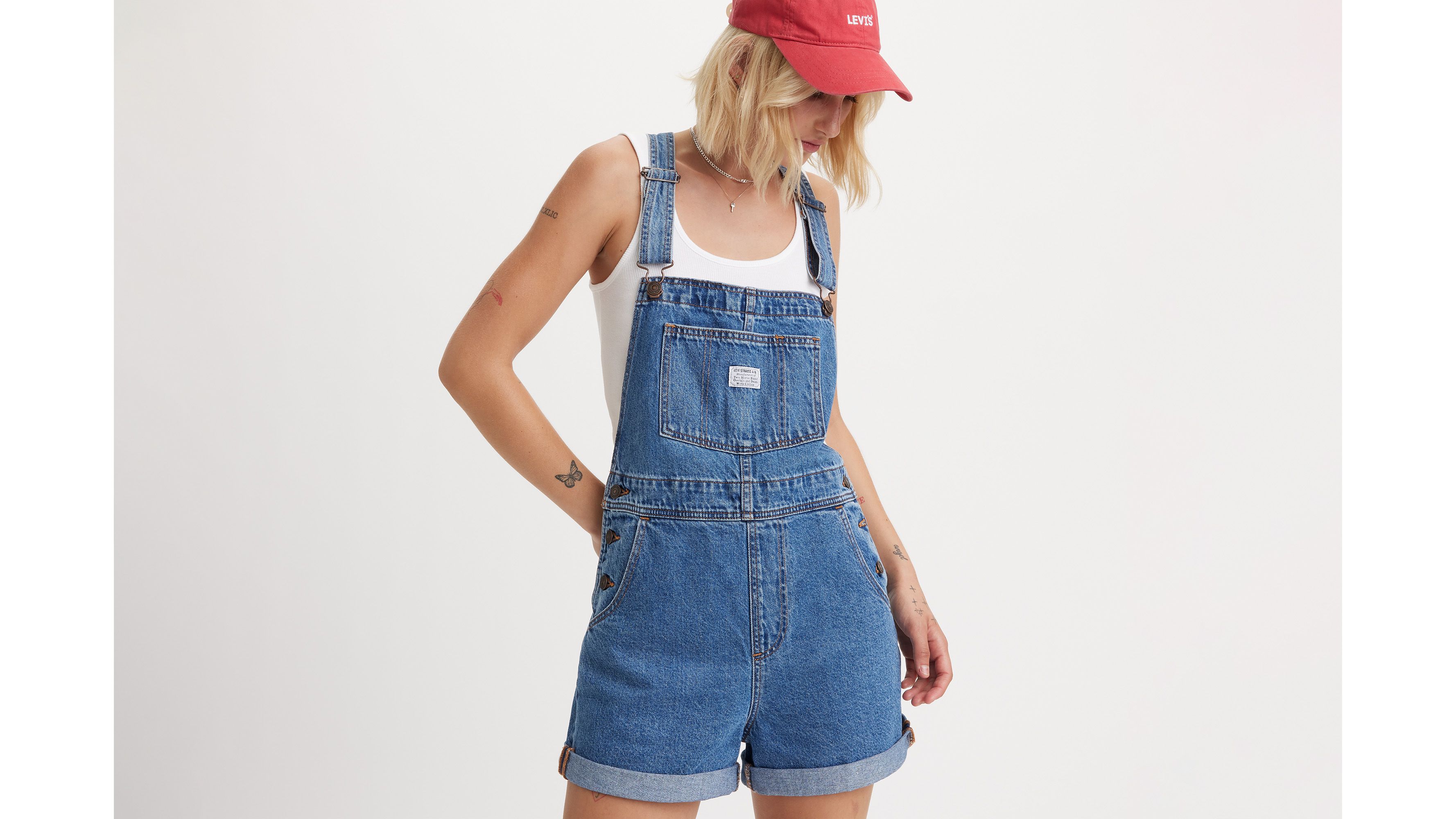 Vintage Women's Shortalls - Dark Wash | Levi's® US