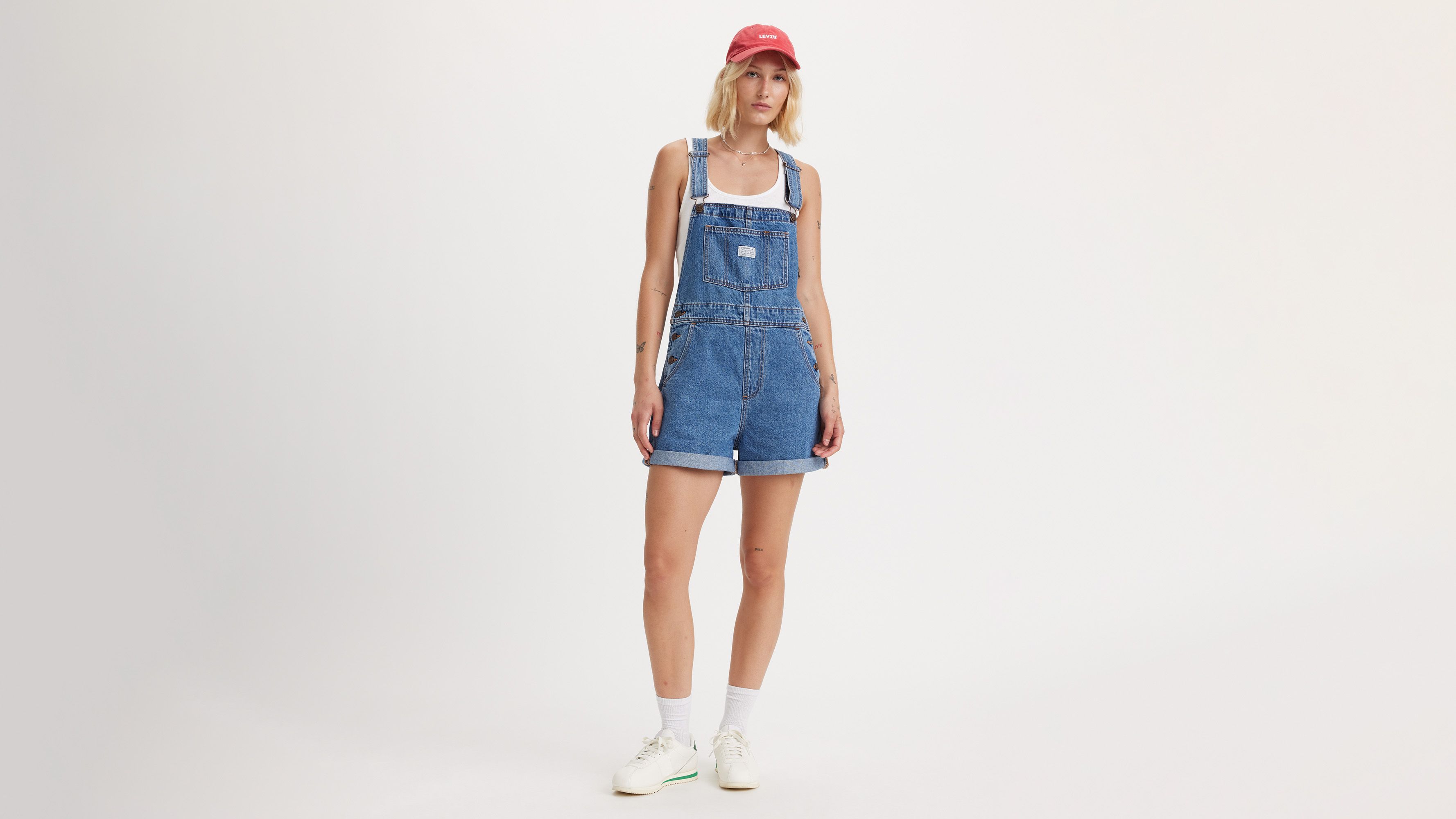 Vintage Women's Shortalls - Dark Wash | Levi's® US