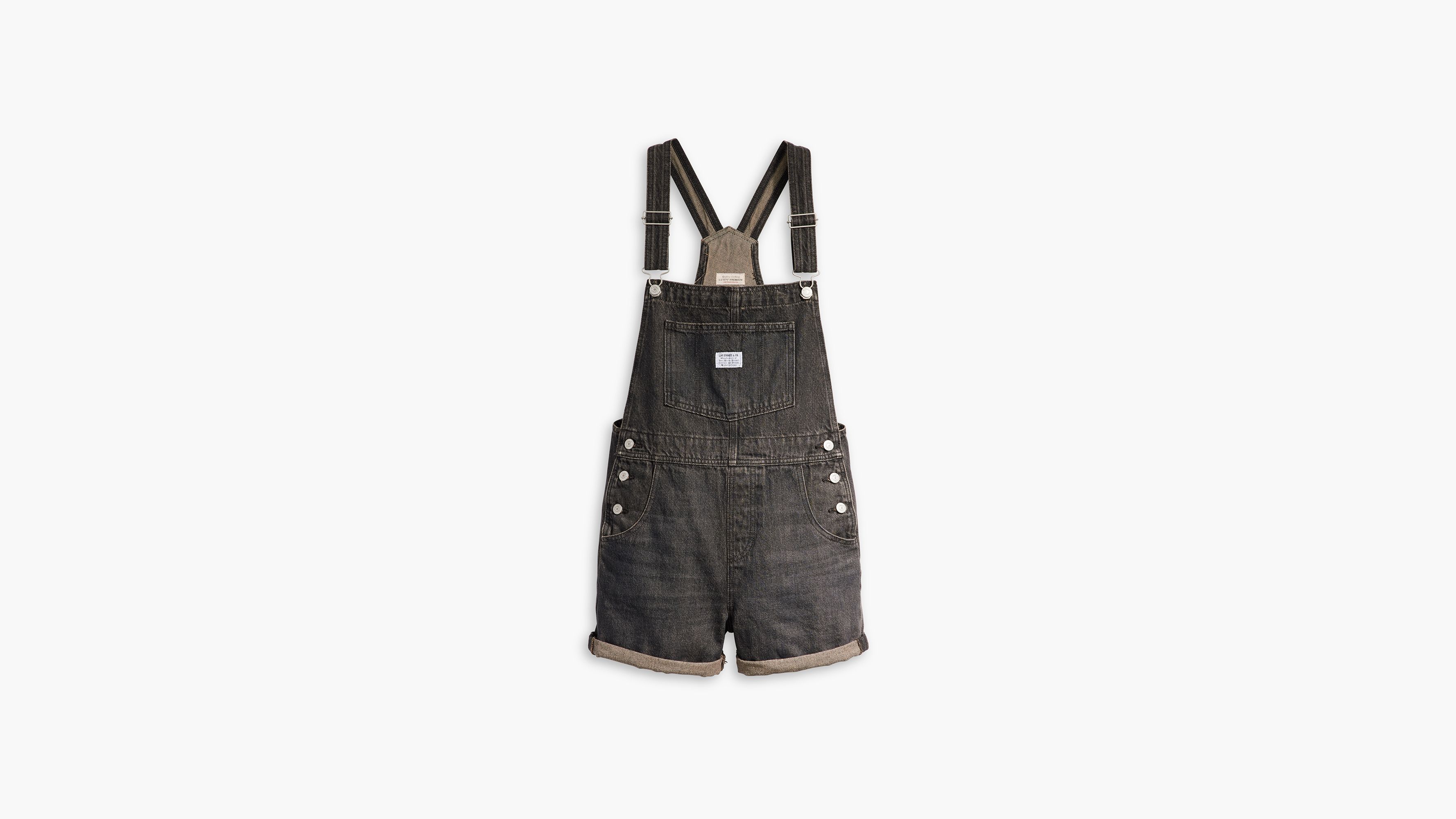 Vintage Women's Shortalls - Black