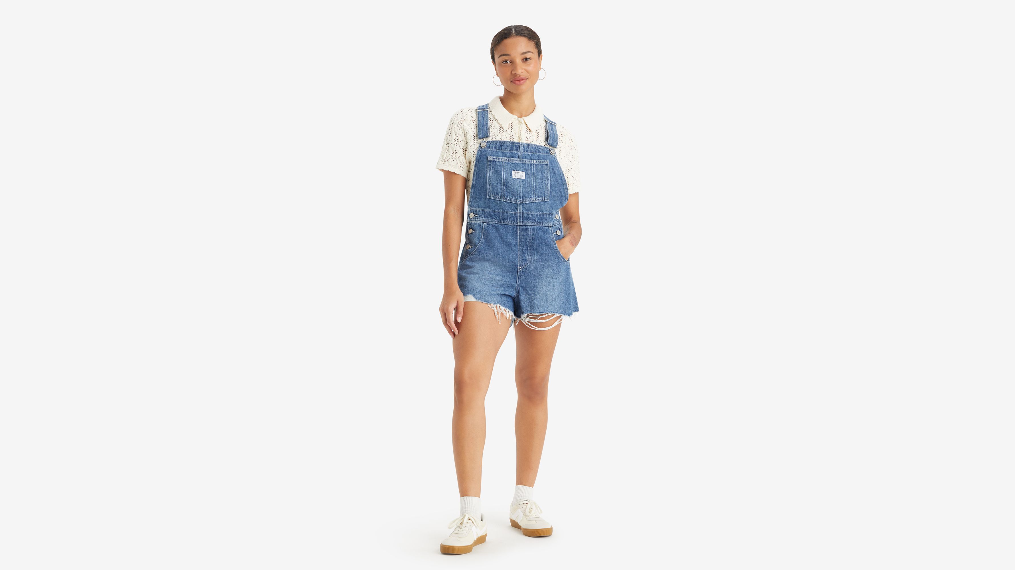 Vintage Women's Shortalls - Medium Wash | Levi's® US