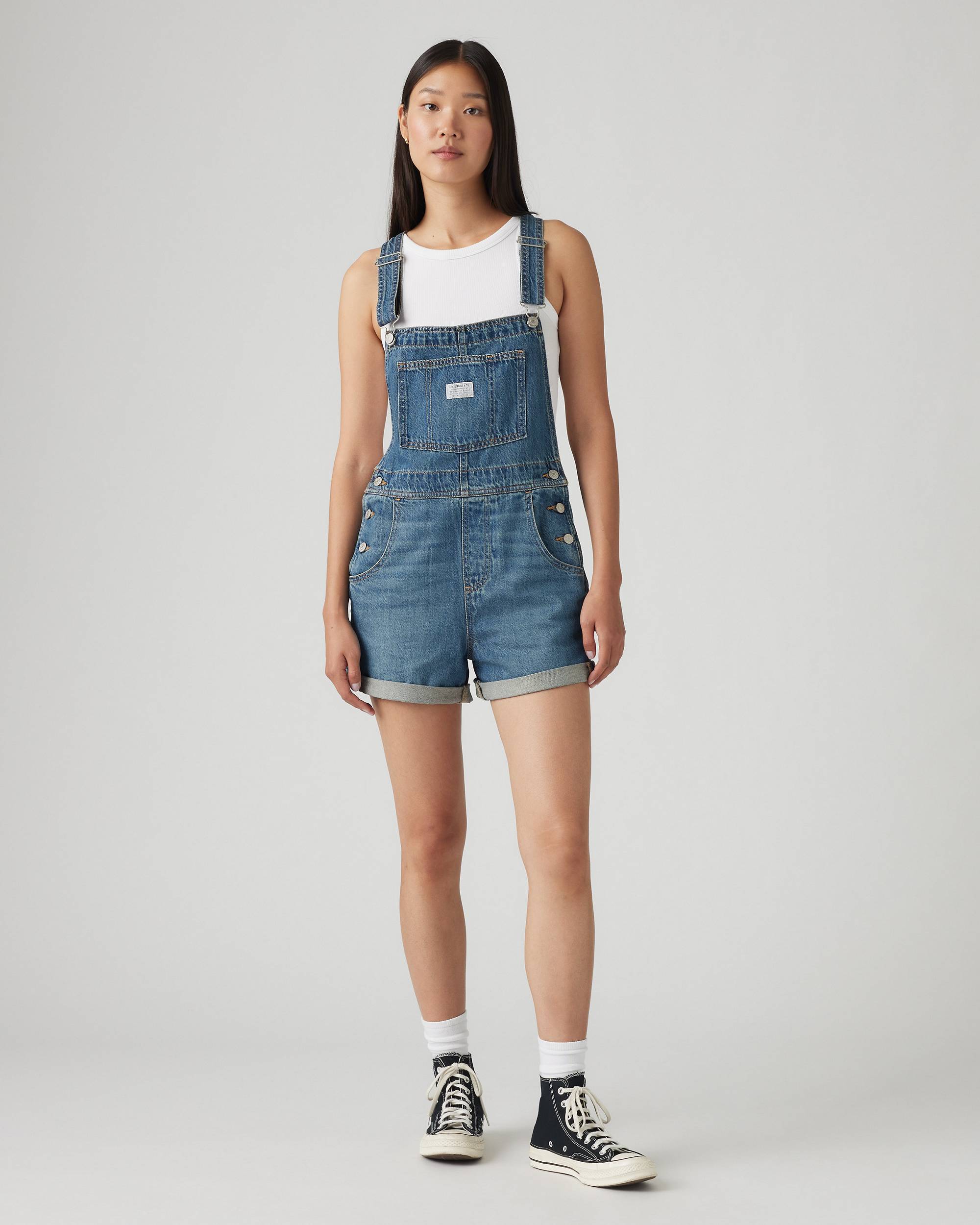 Vintage Women's Shortalls - Medium Wash | Levi's® US Vintage Women's Shortalls - Medium Wash | Levi's® US