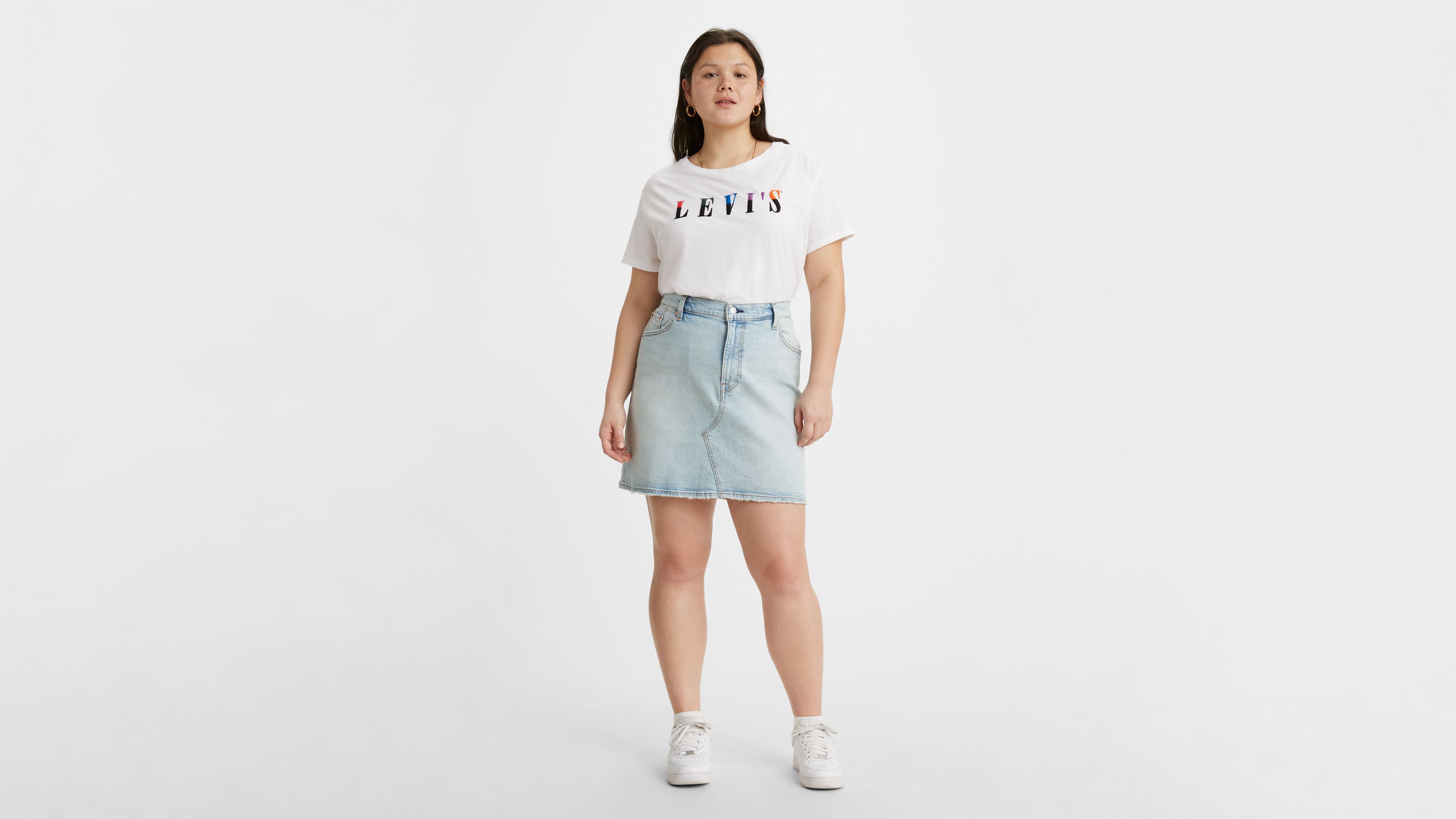plus size levi skirt