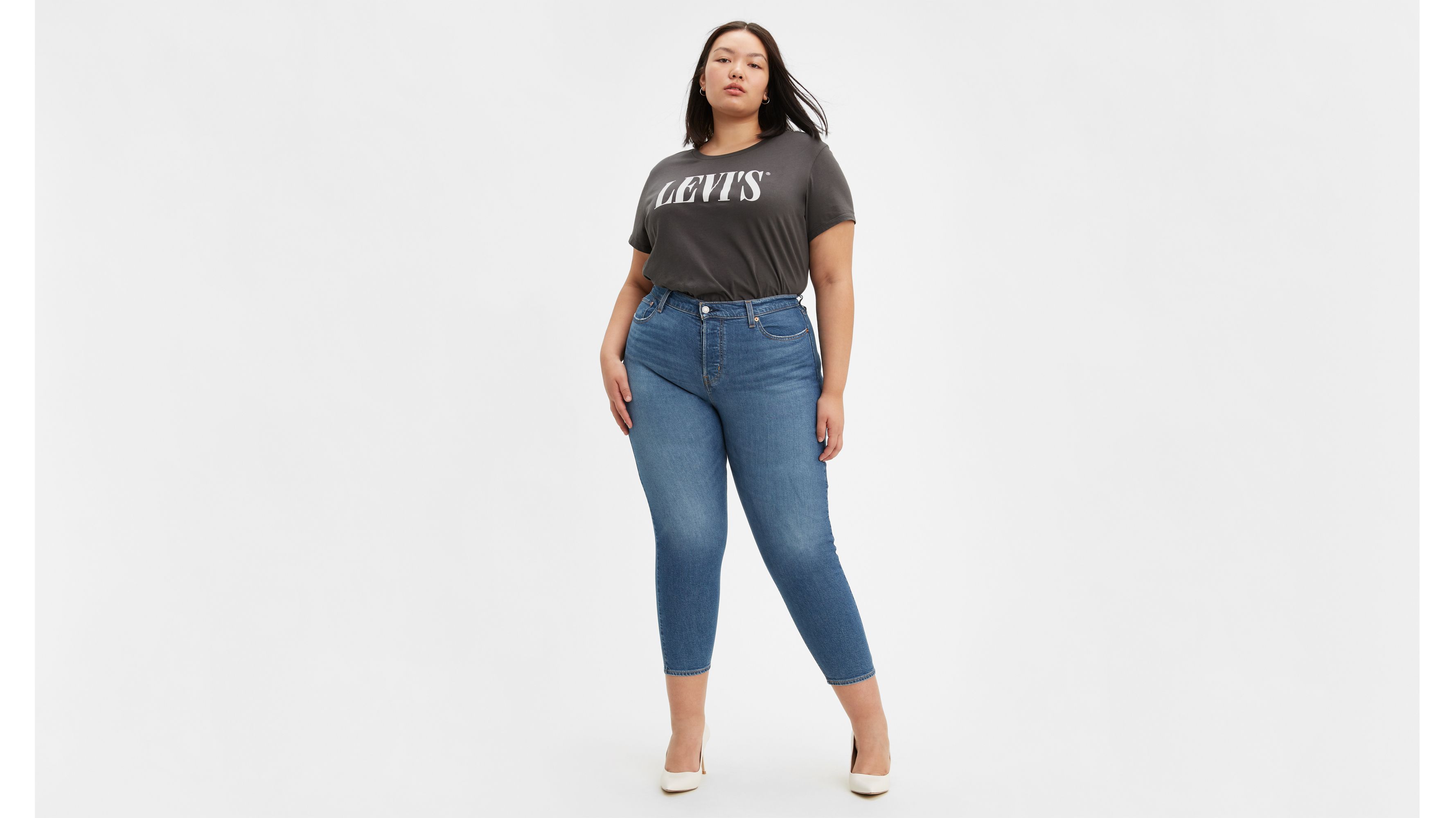 plus size wedgie jeans