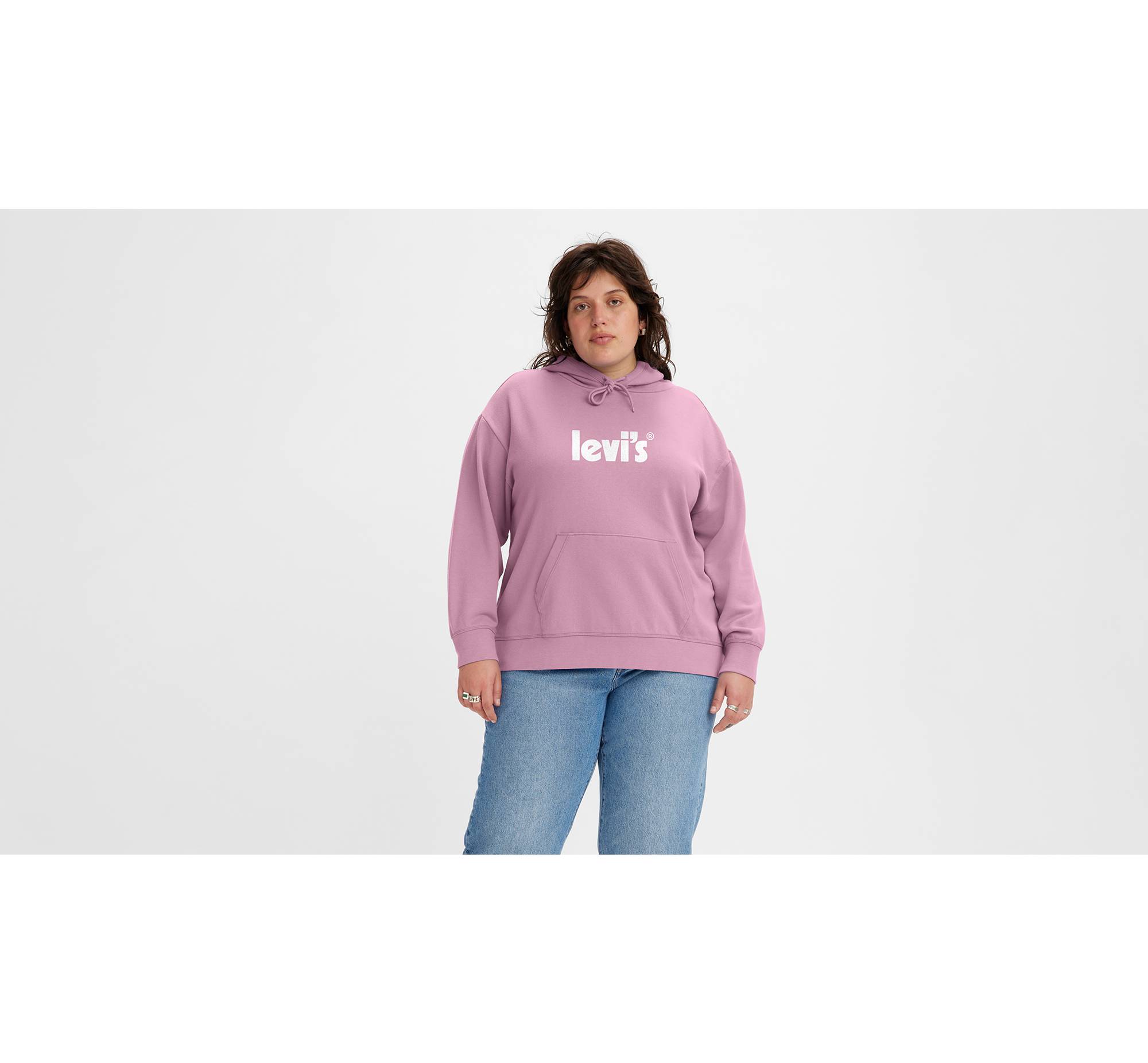 Graphic Standard Fit Hoodie (plus) - Pink | Levi's® GR