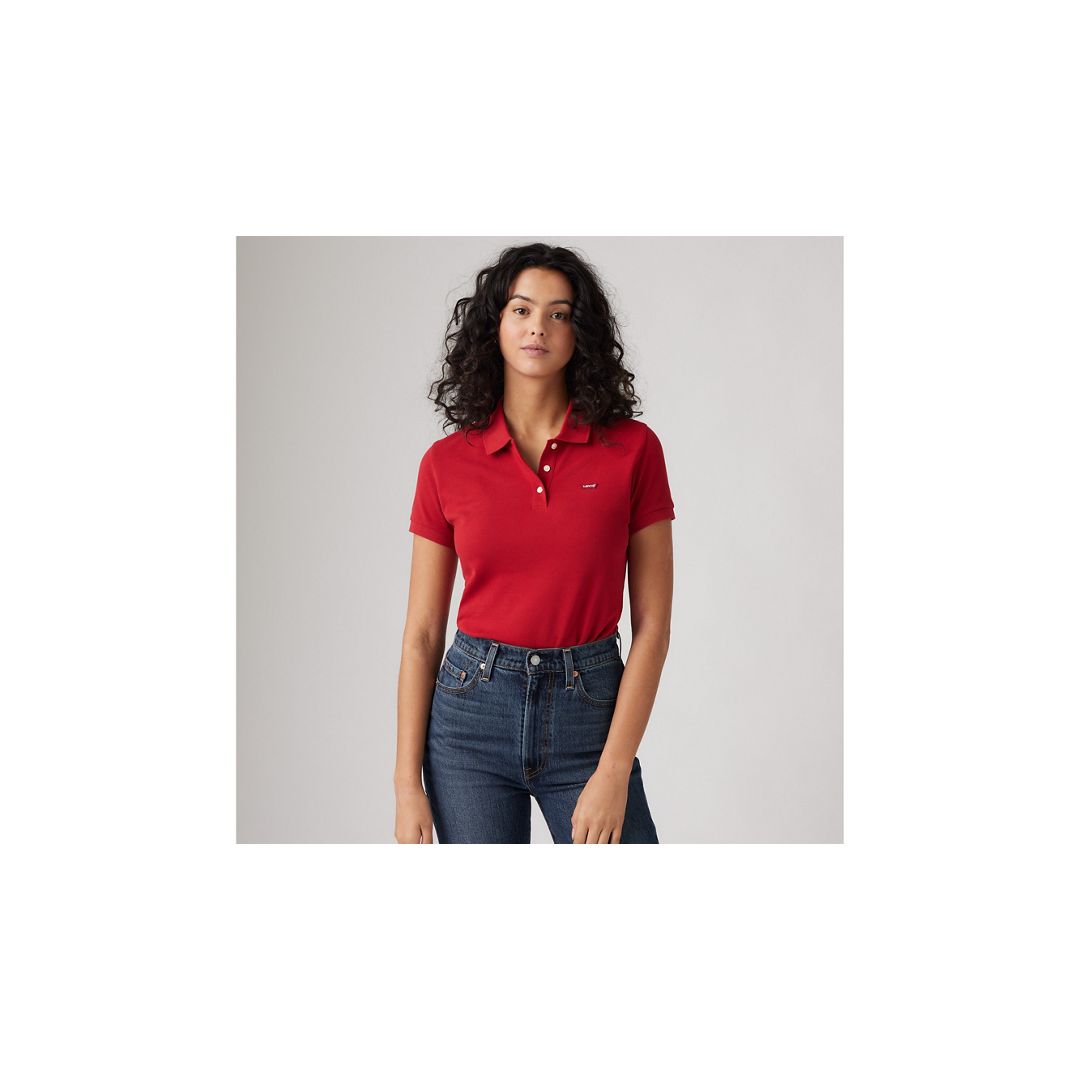 Levi's Slim Polo Shirt In Red