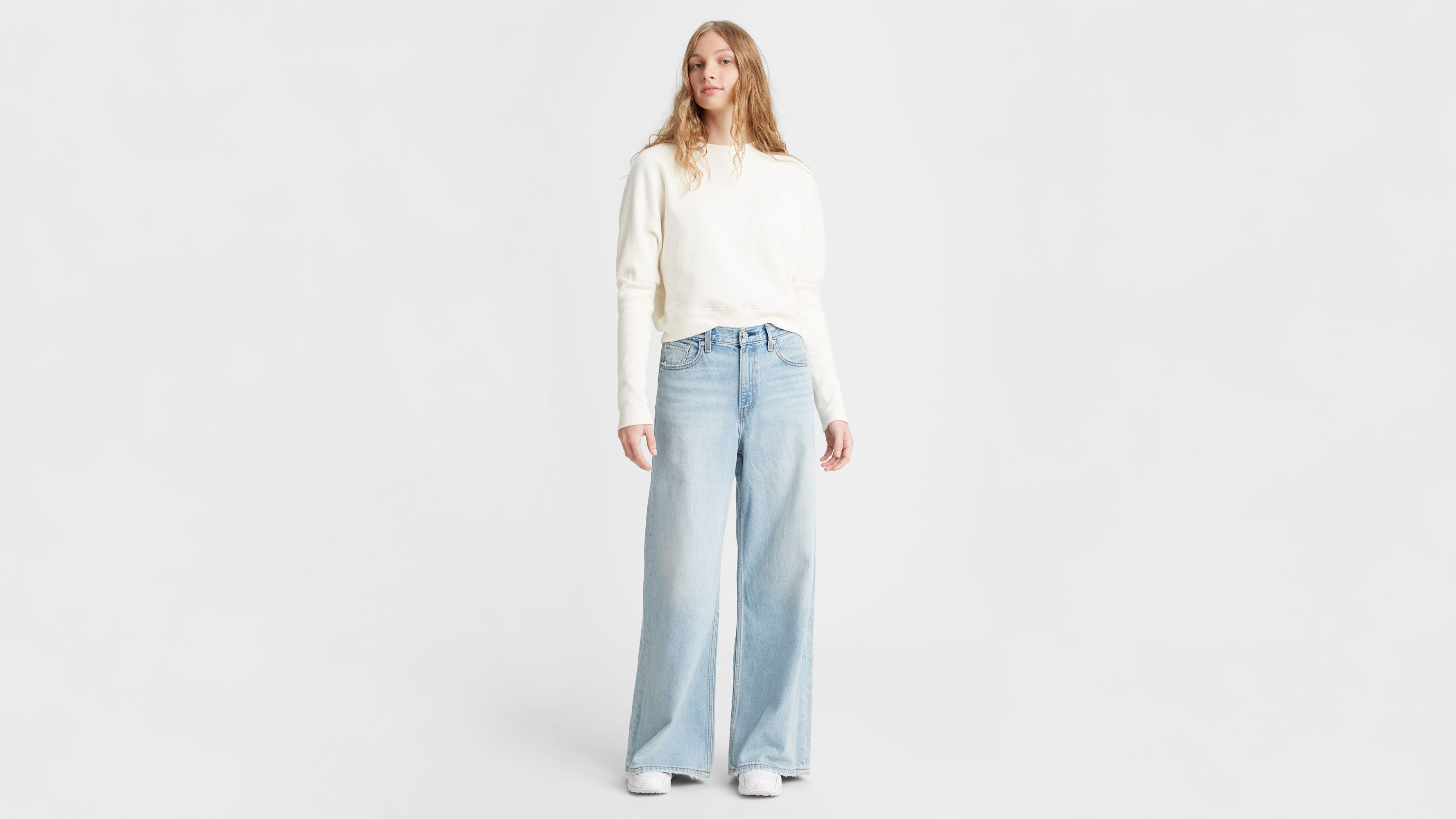 levi's plus size wide leg jeans