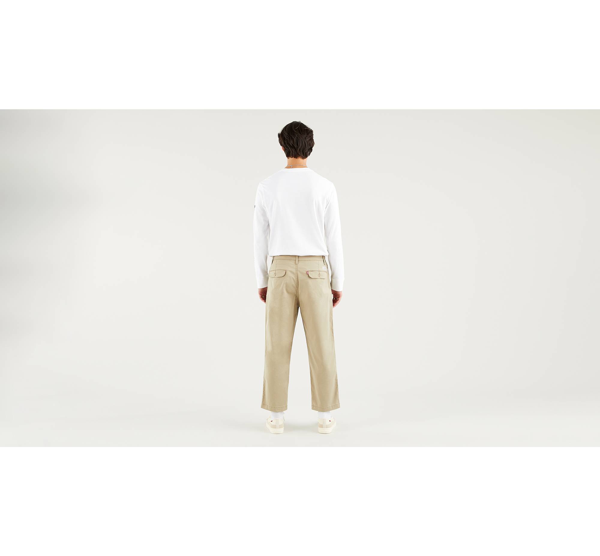 Xx Stay Loose Pleated Crop Pants - Neutral | Levi's® NO