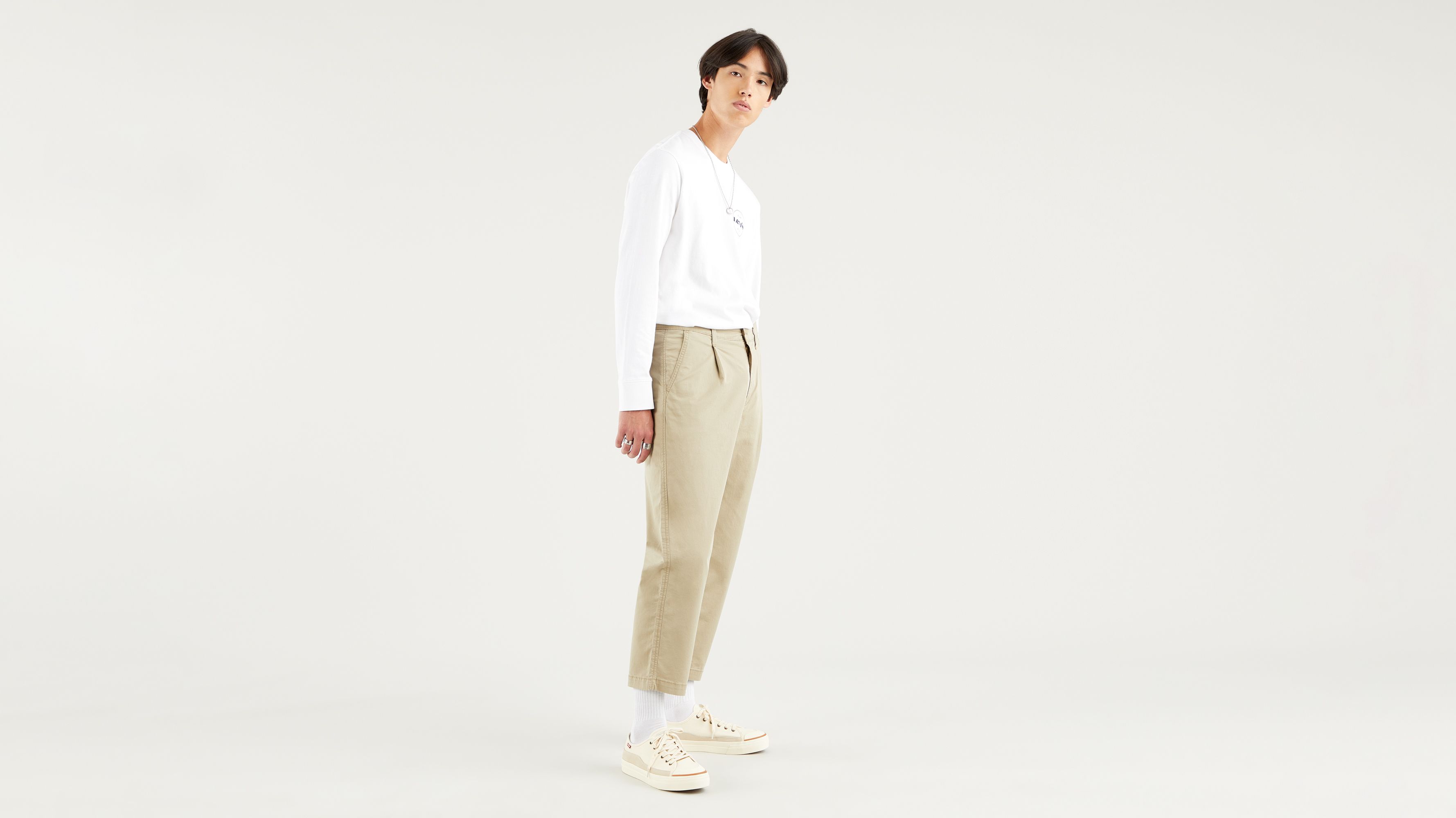 Spodnie XX Stay Loose z plisami i nogawkami nad kostkę 2