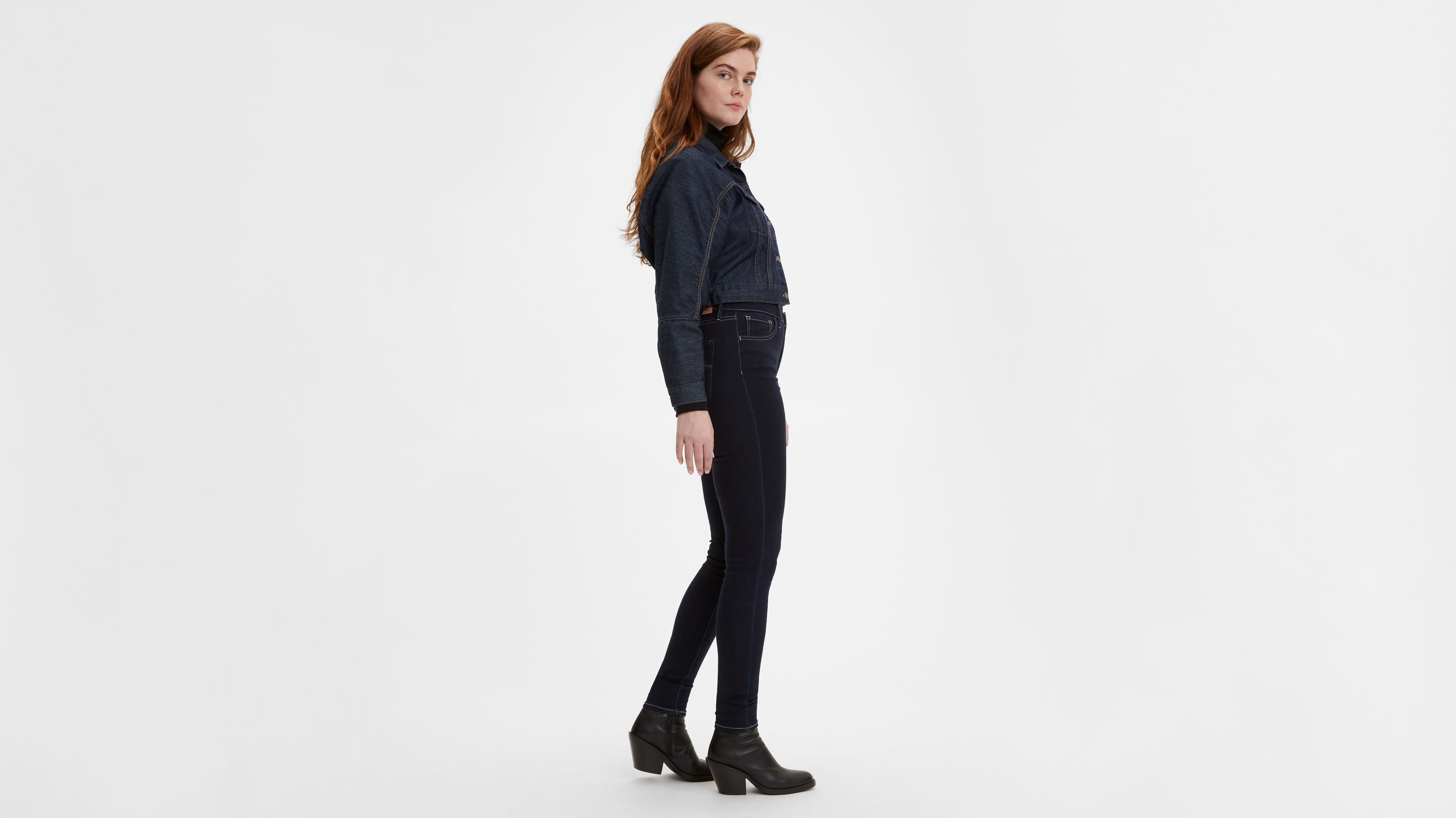 720 Jean super filiforme taille haute pour femme 3