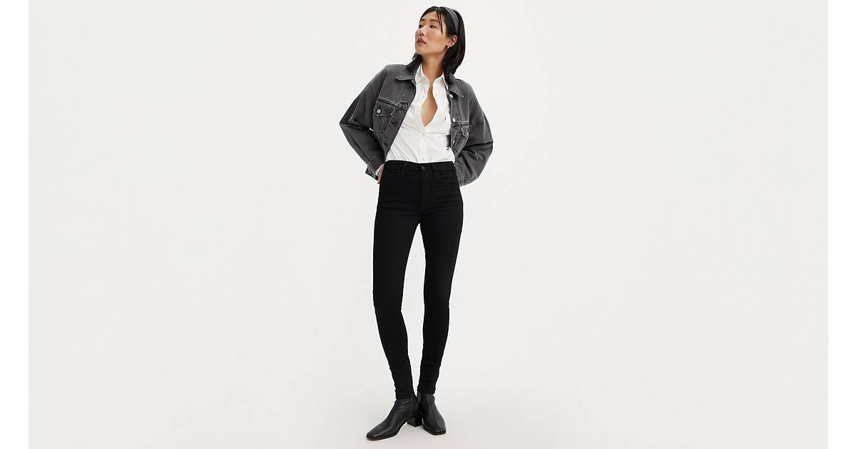 luvamia Women's High Rise Casual Broken Hole Skinny Slim Fit Stretch Denim  Capri Jeans Slate Black, M, Fit Size 8 Size 10