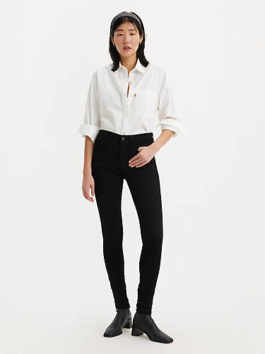 리바이스 Levi 720 High Rise Super Skinny Womens Jeans,Black Squared