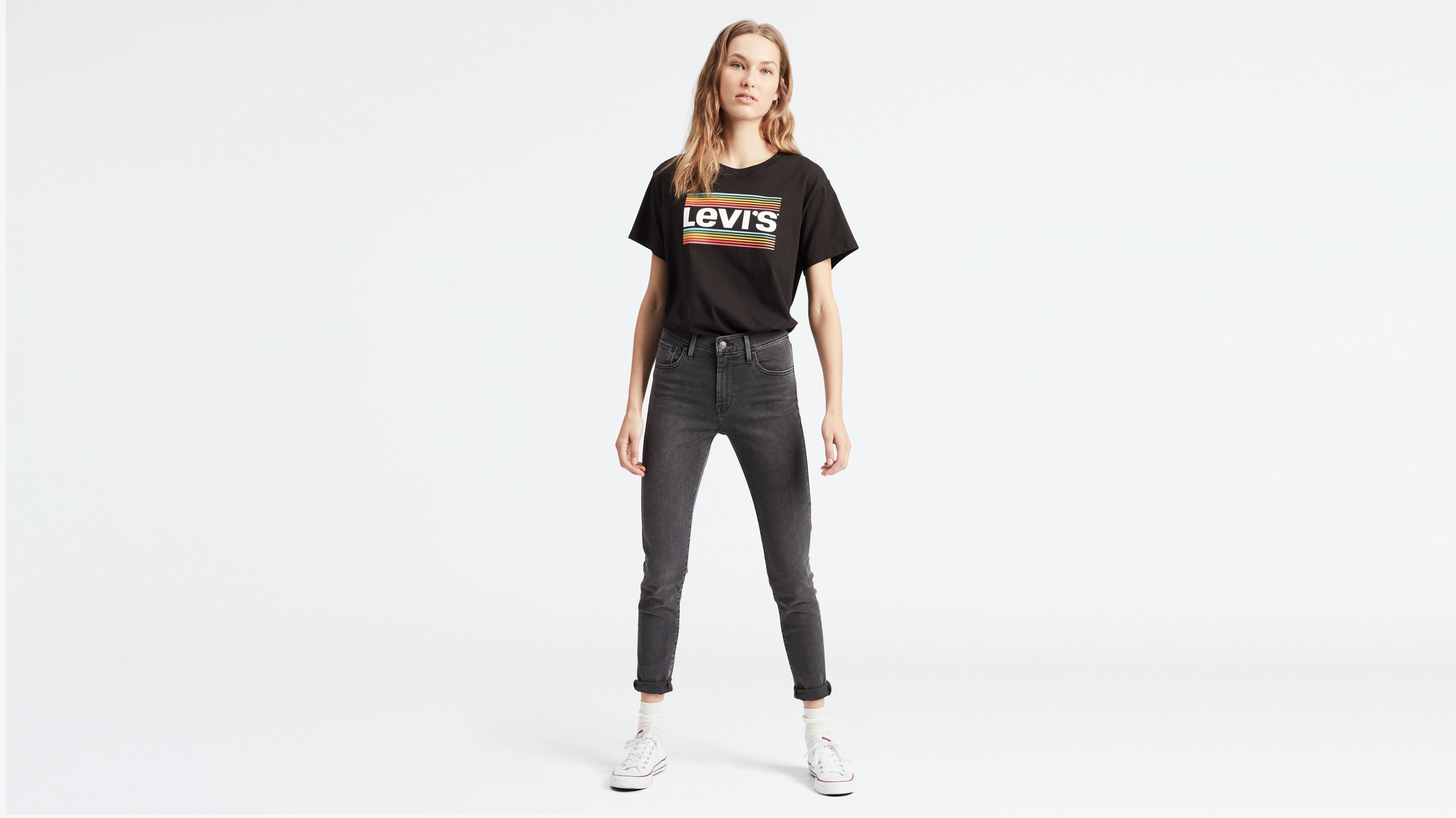 levis high waist black