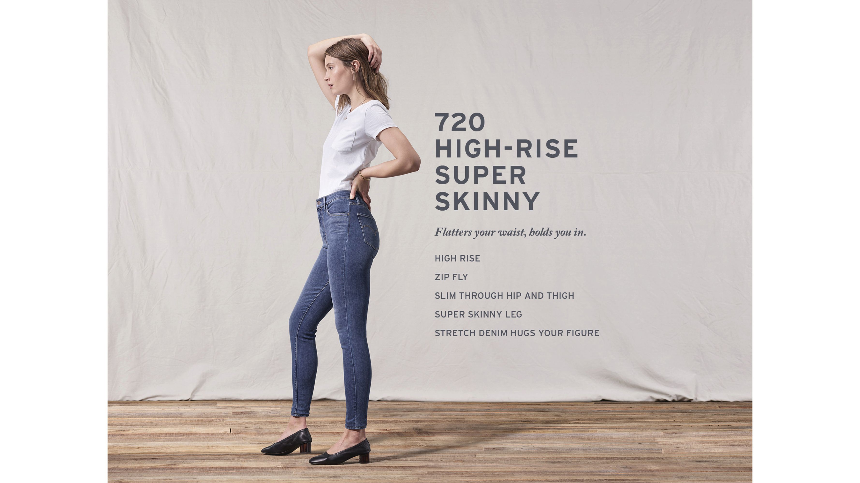 720 High Rise Super Skinny Women's Jeans - Black | Levi's® US