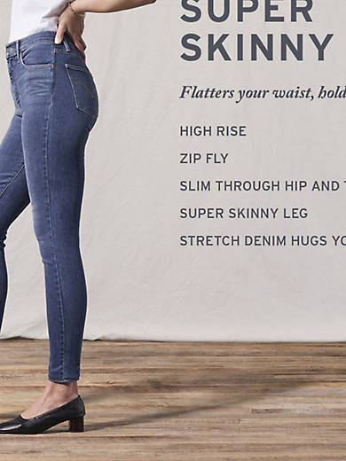 puberteit nakoming geur 720 High Rise Super Skinny Women's Jeans - Dark Wash | Levi's® US