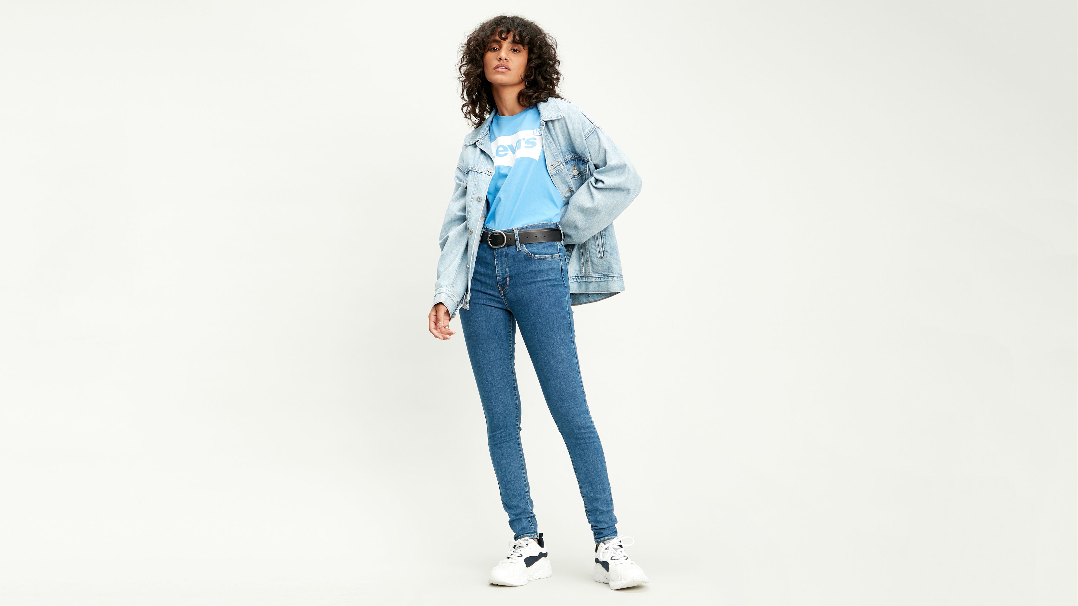 high waisted super skinny jeans