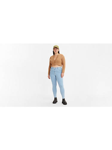 리바이스 Levi 720 High Rise Super Skinny Womens Jeans,Ontario Noise - Light Wash