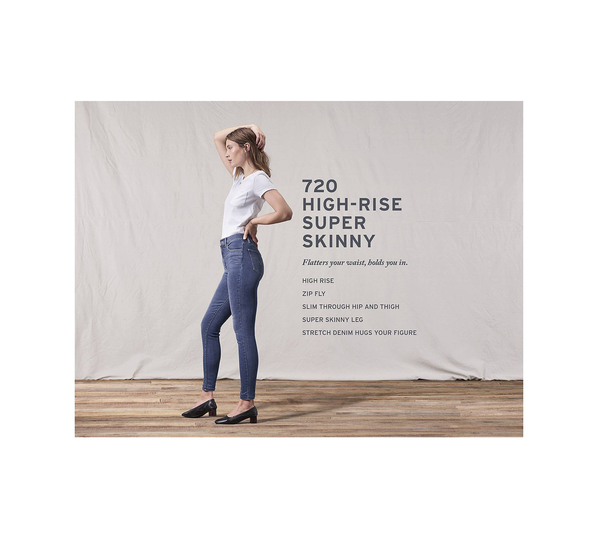 High-Rise Skinny Super-Stretch Jean