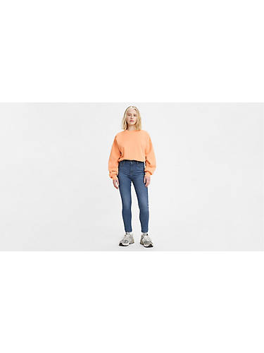 리바이스 Levi 720 High Rise Super Skinny Womens Jeans,Echo Cloud - Medium Wash