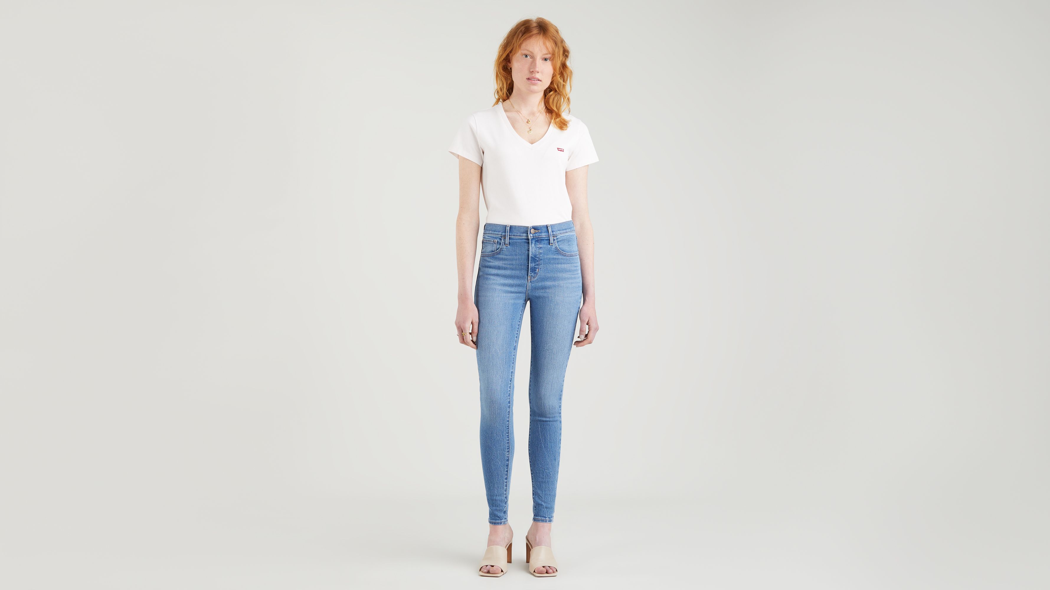 720™ High Rise Super Skinny Jeans - Blau