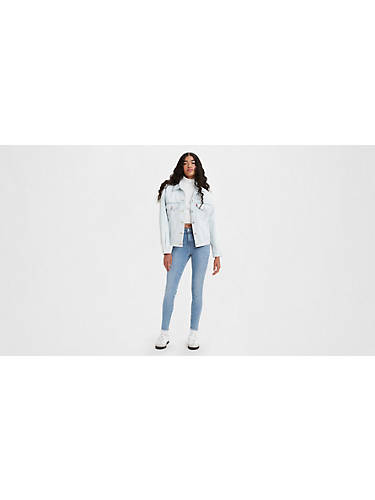 리바이스 Levi 720 High Rise Super Skinny Womens Jeans,Ontario Skip - Medium Wash
