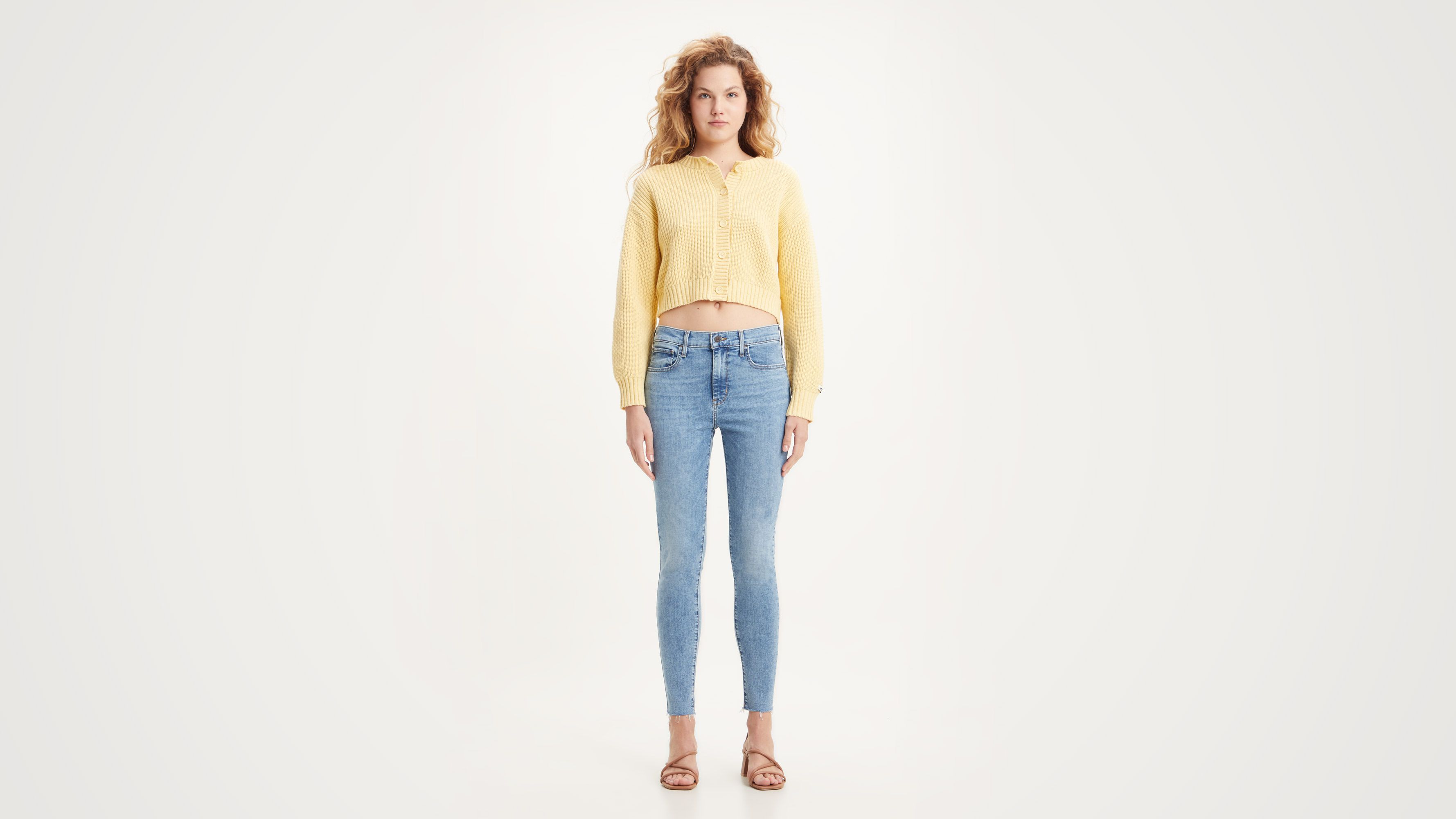 Alexa High Rise Skinny Jeans: Medium Light Blue - iu6gf6h