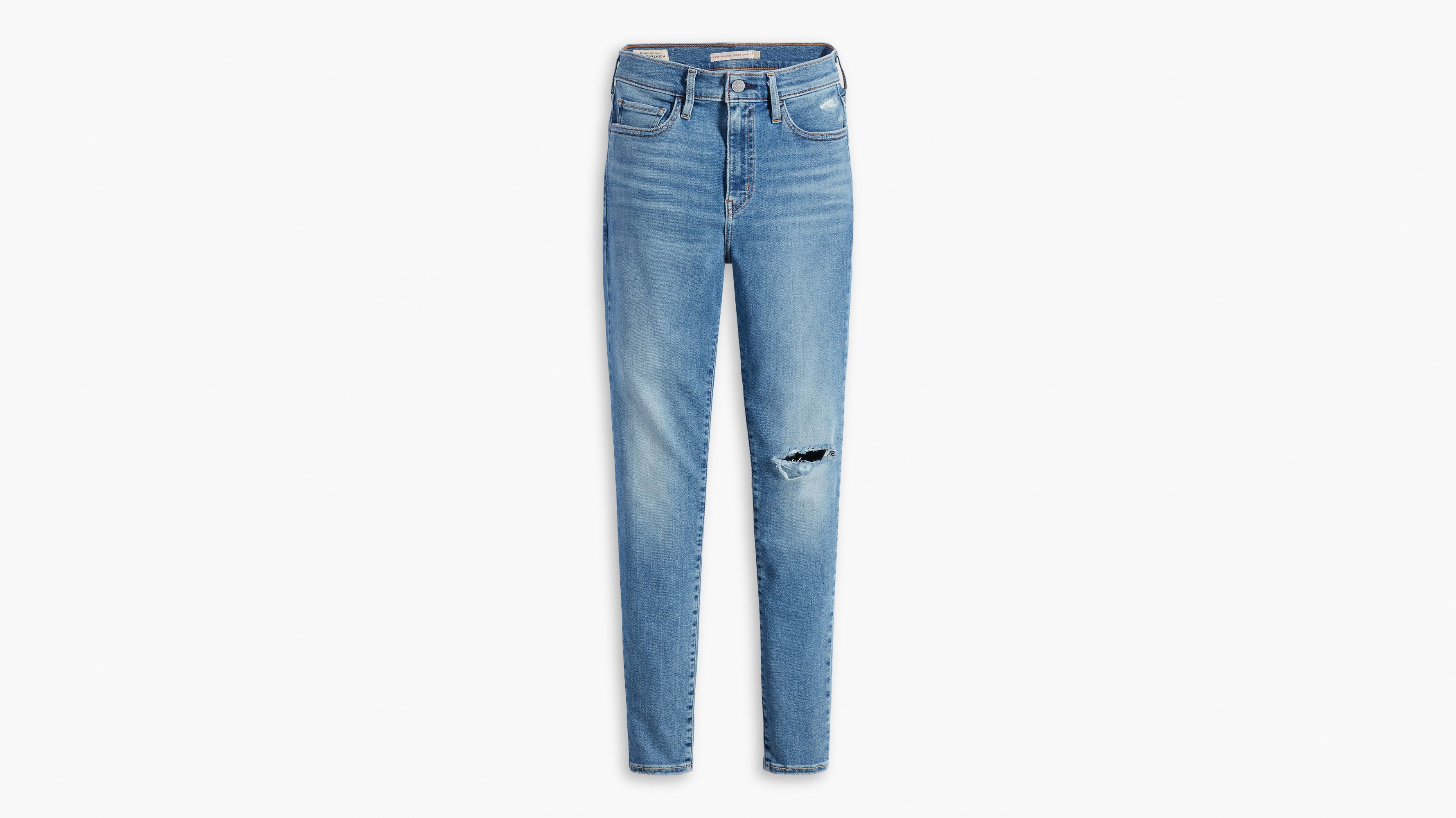 Levi's Jeans feminino 720 de cintura alta super skinny (padrão e Plus),  Quebec Desenhado, 44 Regular