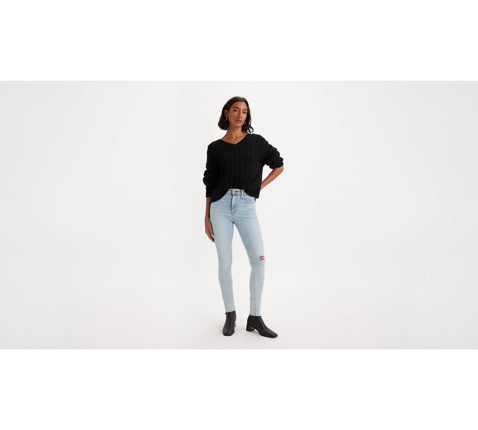 720 High Rise Super Skinny Crop Women's Jeans - Light Wash