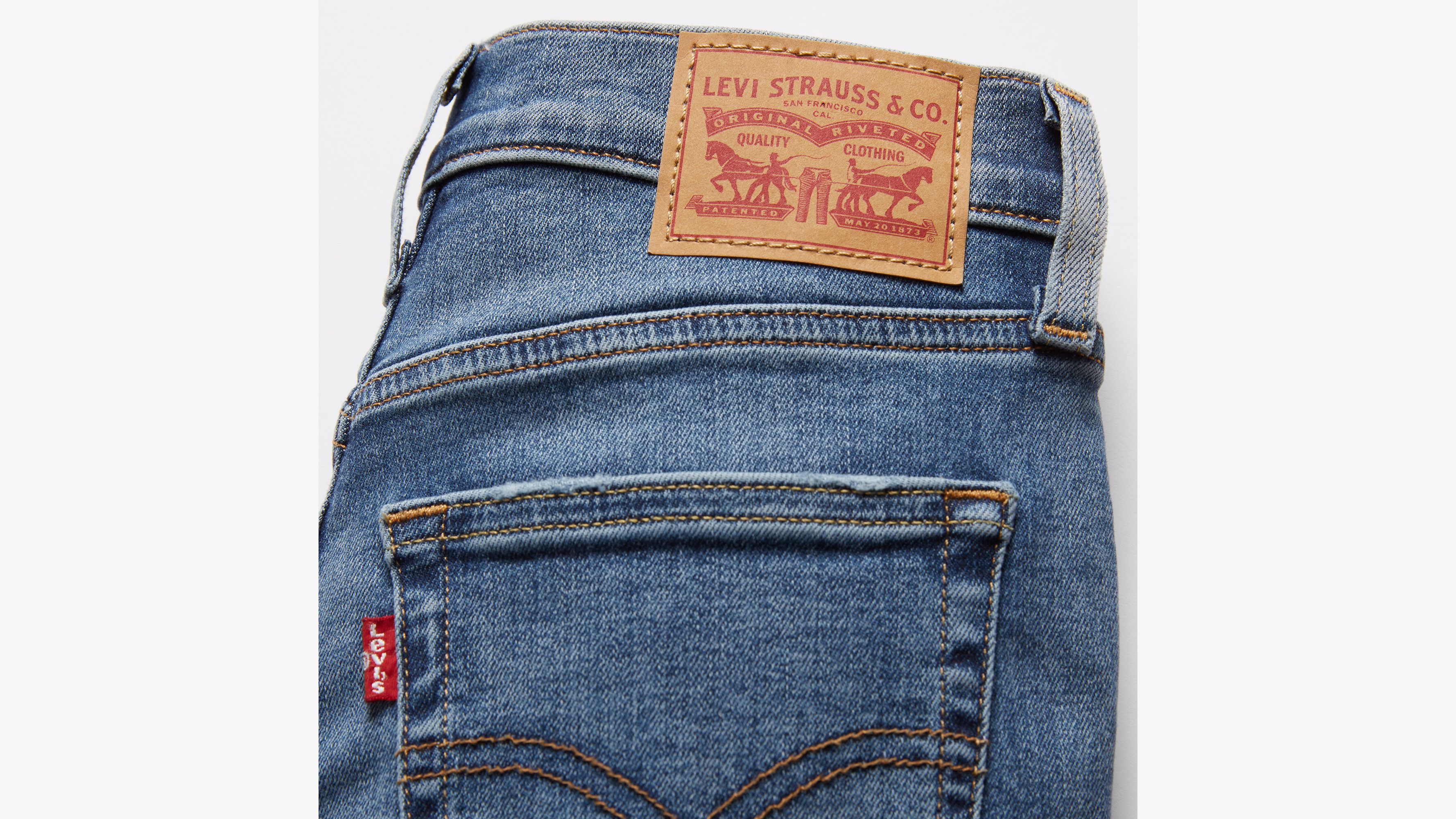 Levi's Jeans feminino 720 de cintura alta super skinny (padrão e