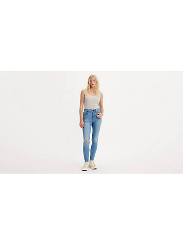 리바이스 Levi 720 High Rise Super Skinny Womens Jeans,Wild Streak - Medium Wash