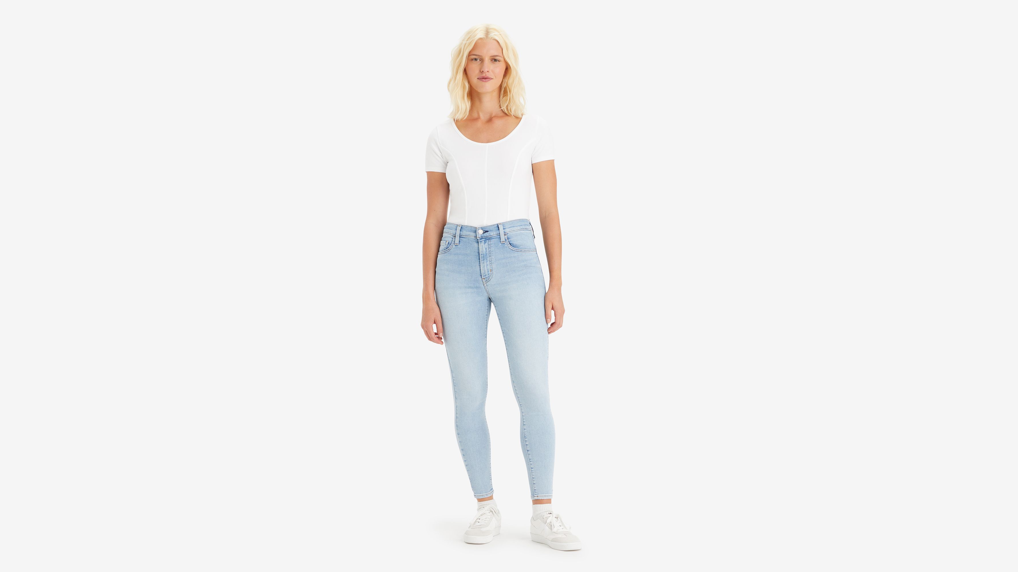 Levi's Jeans feminino 720 de cintura alta super skinny (padrão e