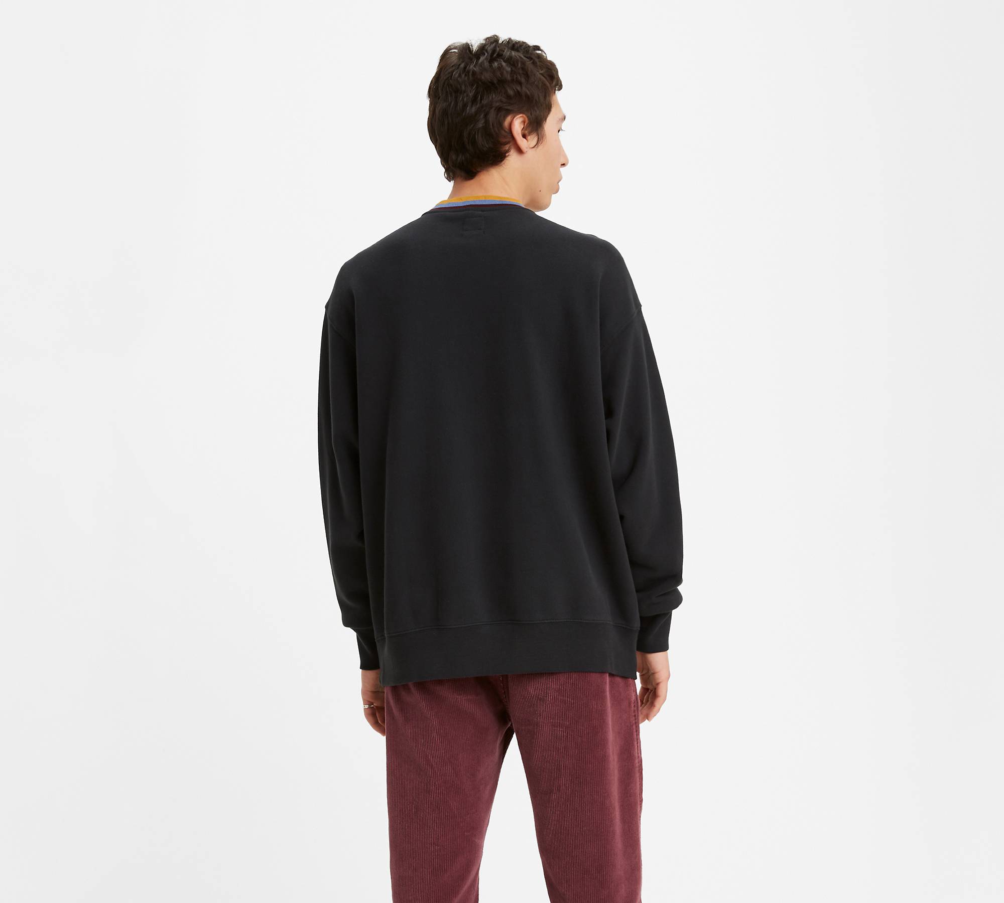 Oversized Crewneck Sweatshirt - Black | Levi's® US