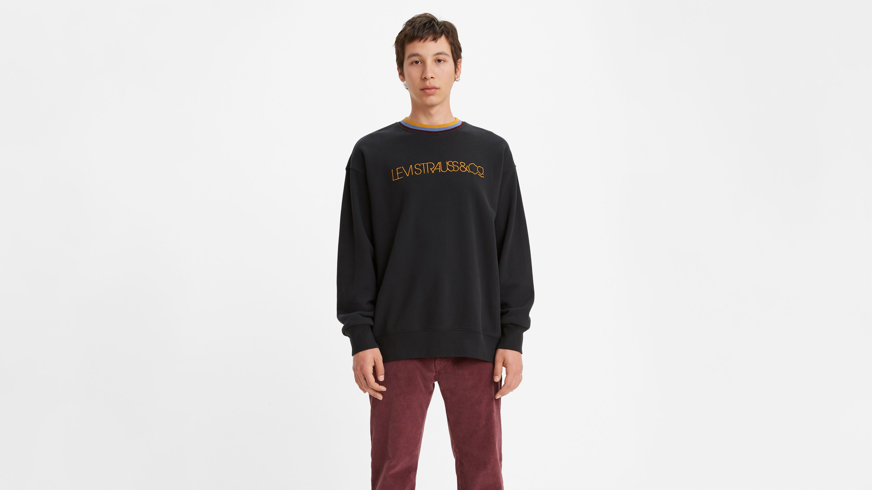 Oversized Crewneck Sweatshirt - Black | Levi's® US