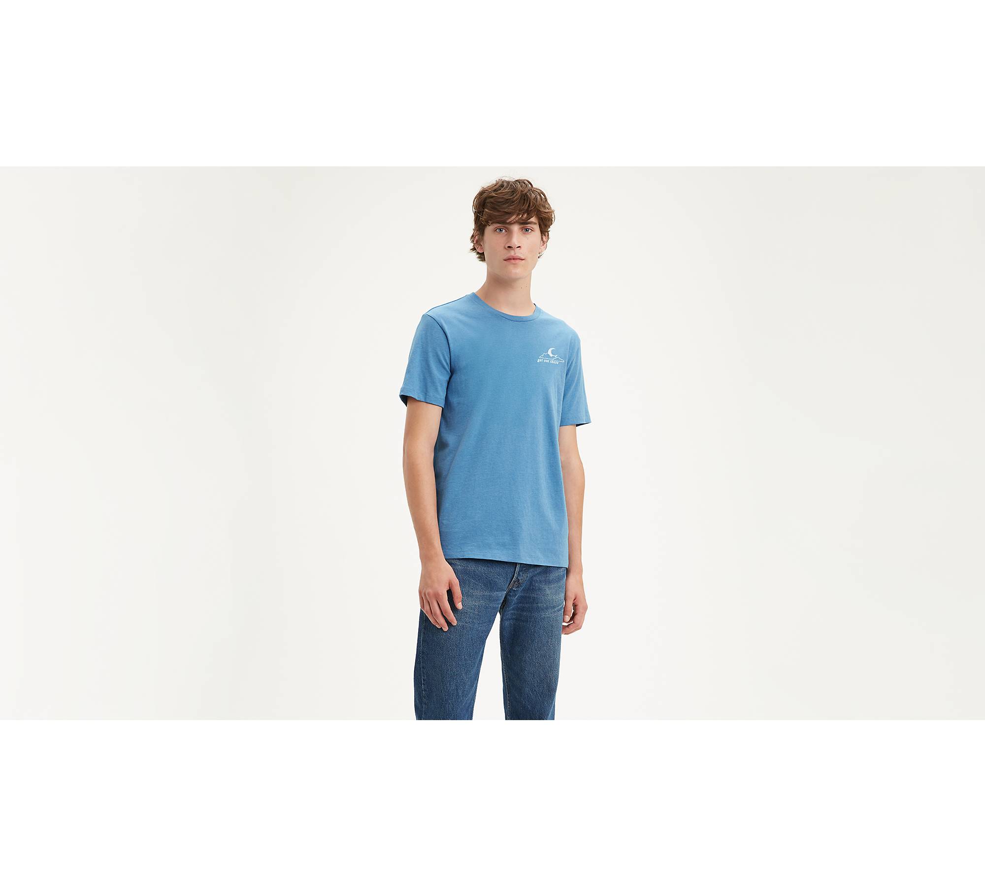 Get Out There Graphic Tee Shirt - Blue | Levi's® US