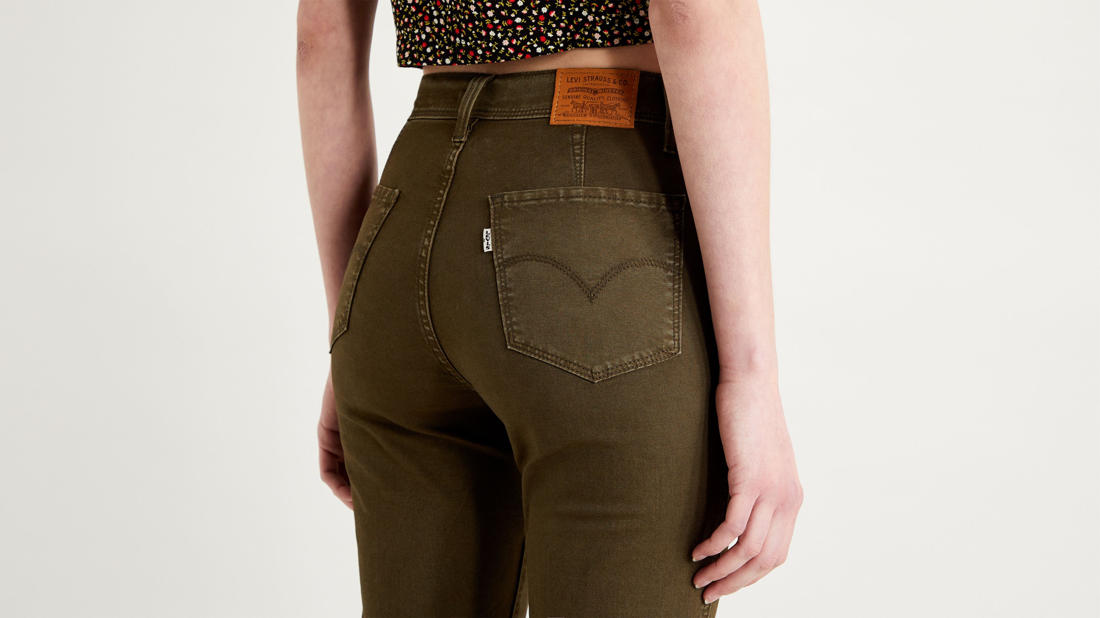 724 High Rise Slim Straight Cropped Utility Pants 4