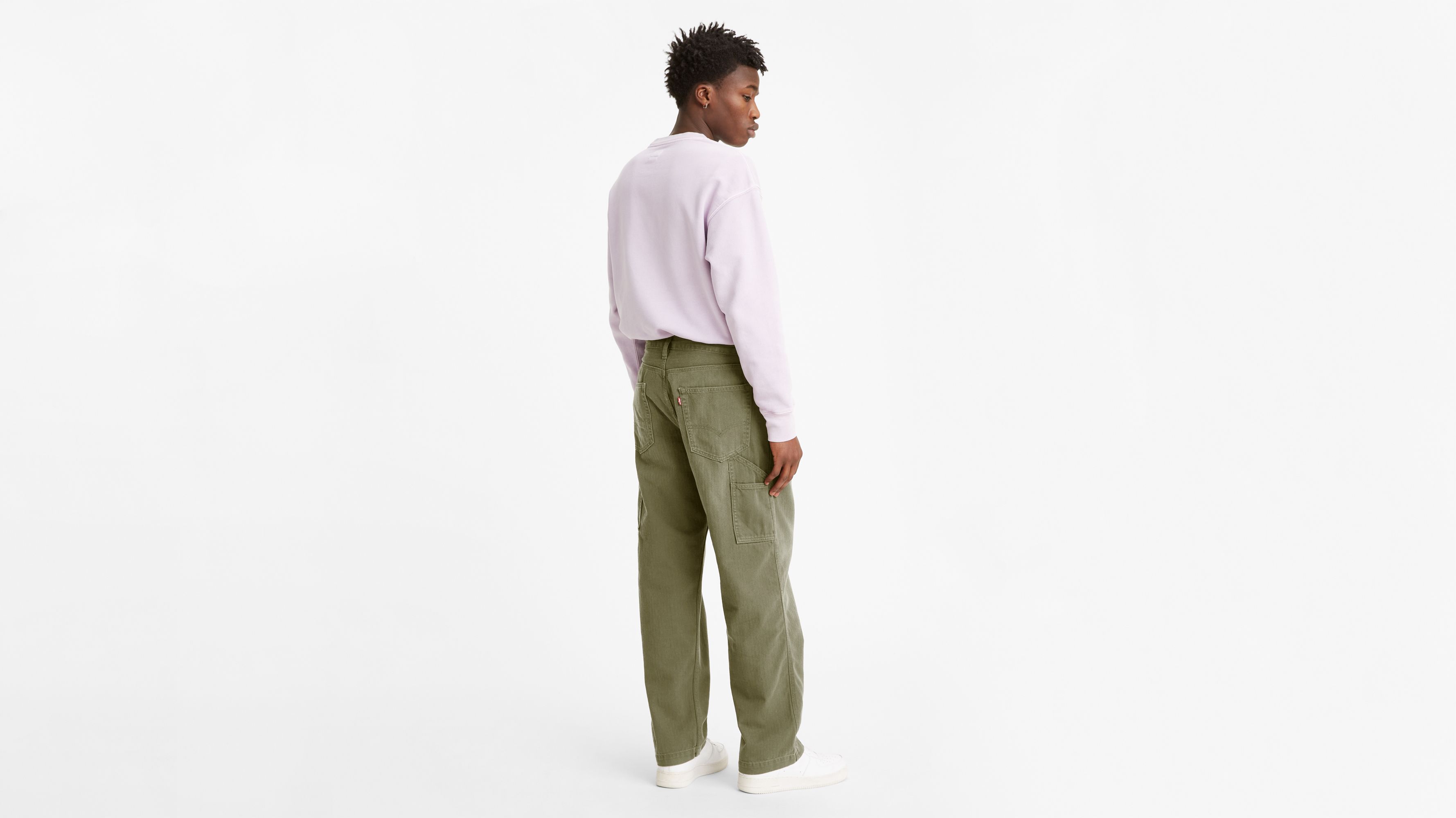 New Mens 44X31 Green Canvas Carpenter Pants No Boundaries 100% Cotton