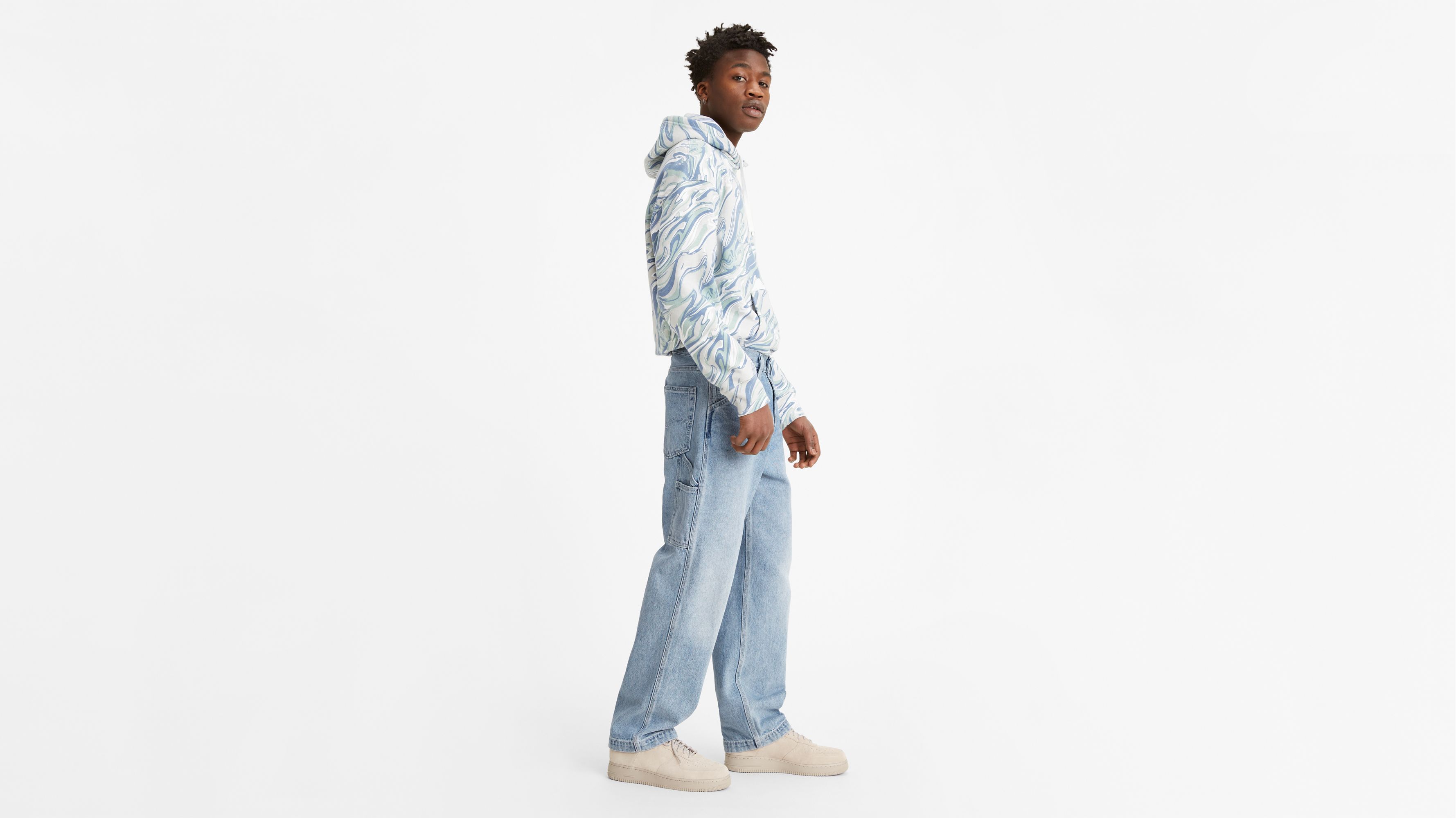 Levis Stay Loose Carpenter Jeans, Spotted Road