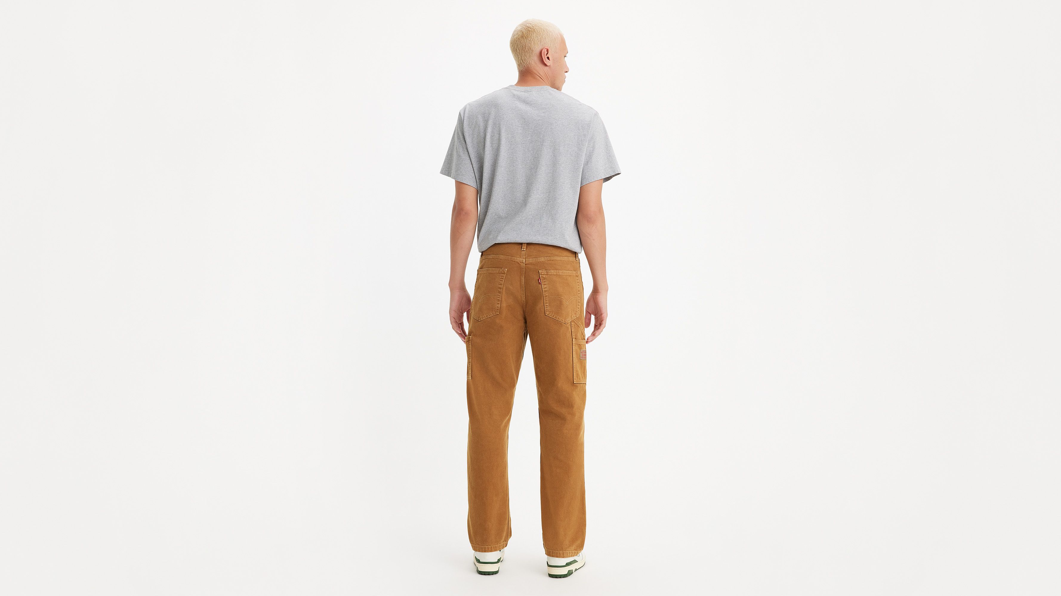 CARPENTER POCKET PANTS - taupe brown