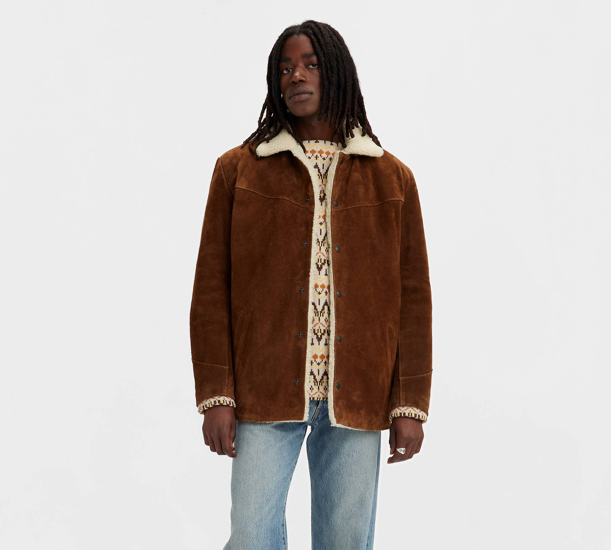 Suede Sherpa Jacket - Brown | Levi's® US