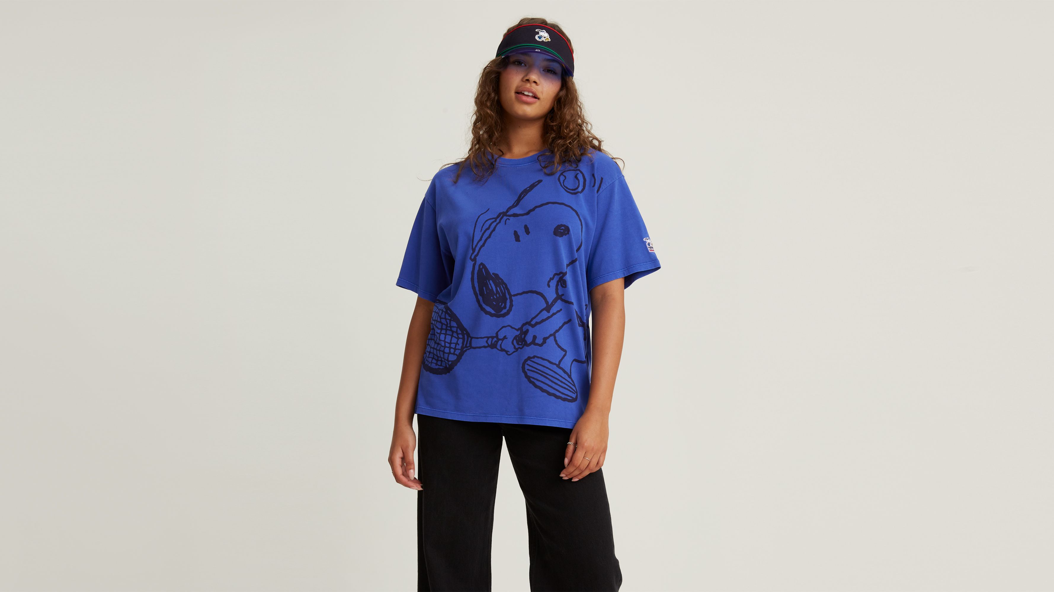 X Peanuts Relaxed Oversized Tee Shirt 