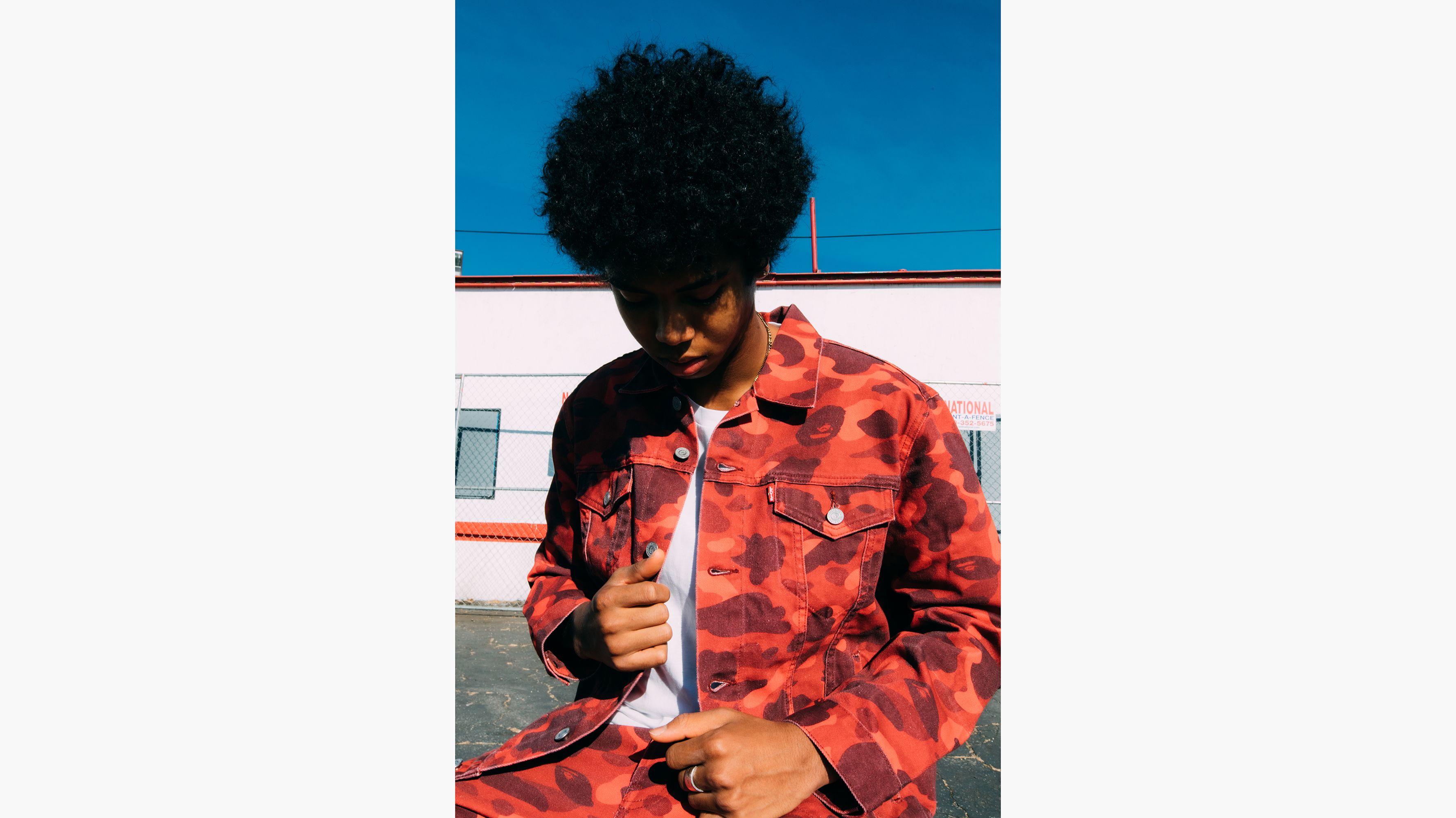 Levi's® X Bape Split Trucker Jacket - Green