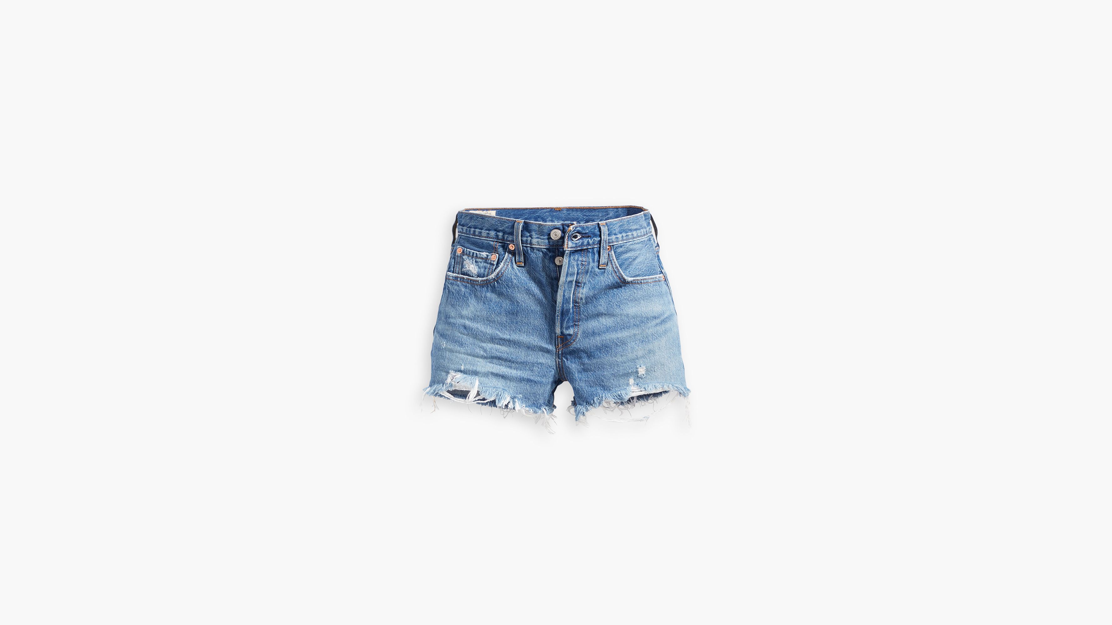 High waisted hot sale shorts levis