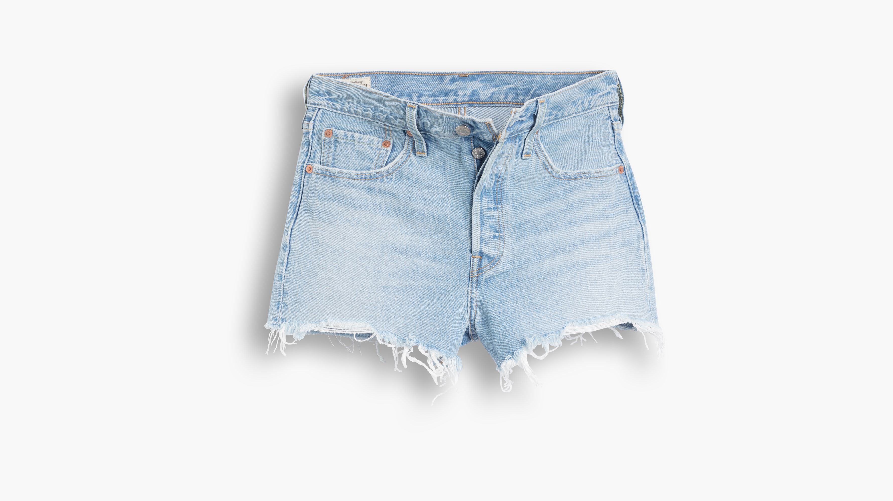 Levi's 501 Luxor Heat High-Rise Denim Shorts - Light Blue Shorts - Lulus