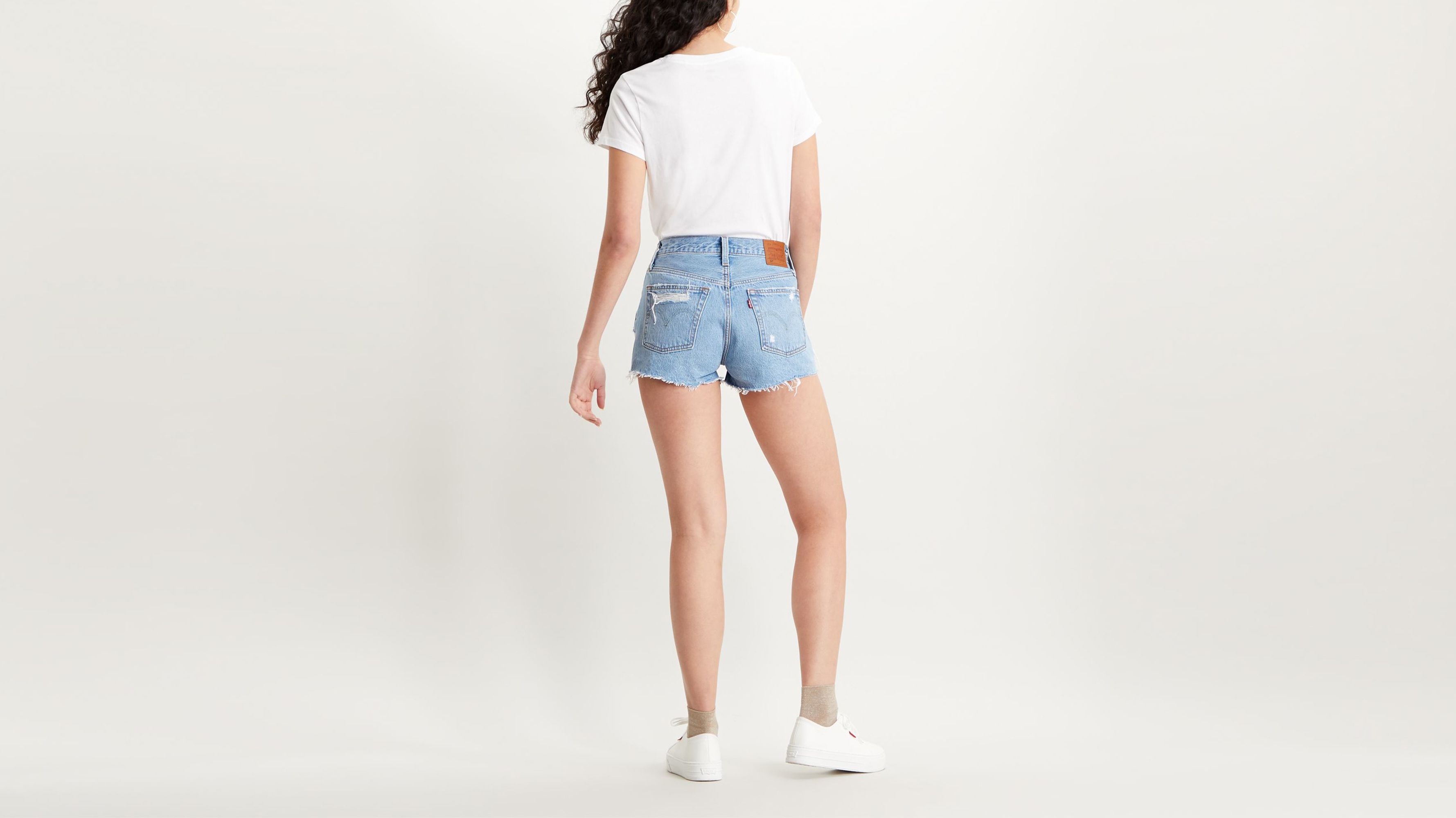 Levi's 501 long shorts north beach blues sale