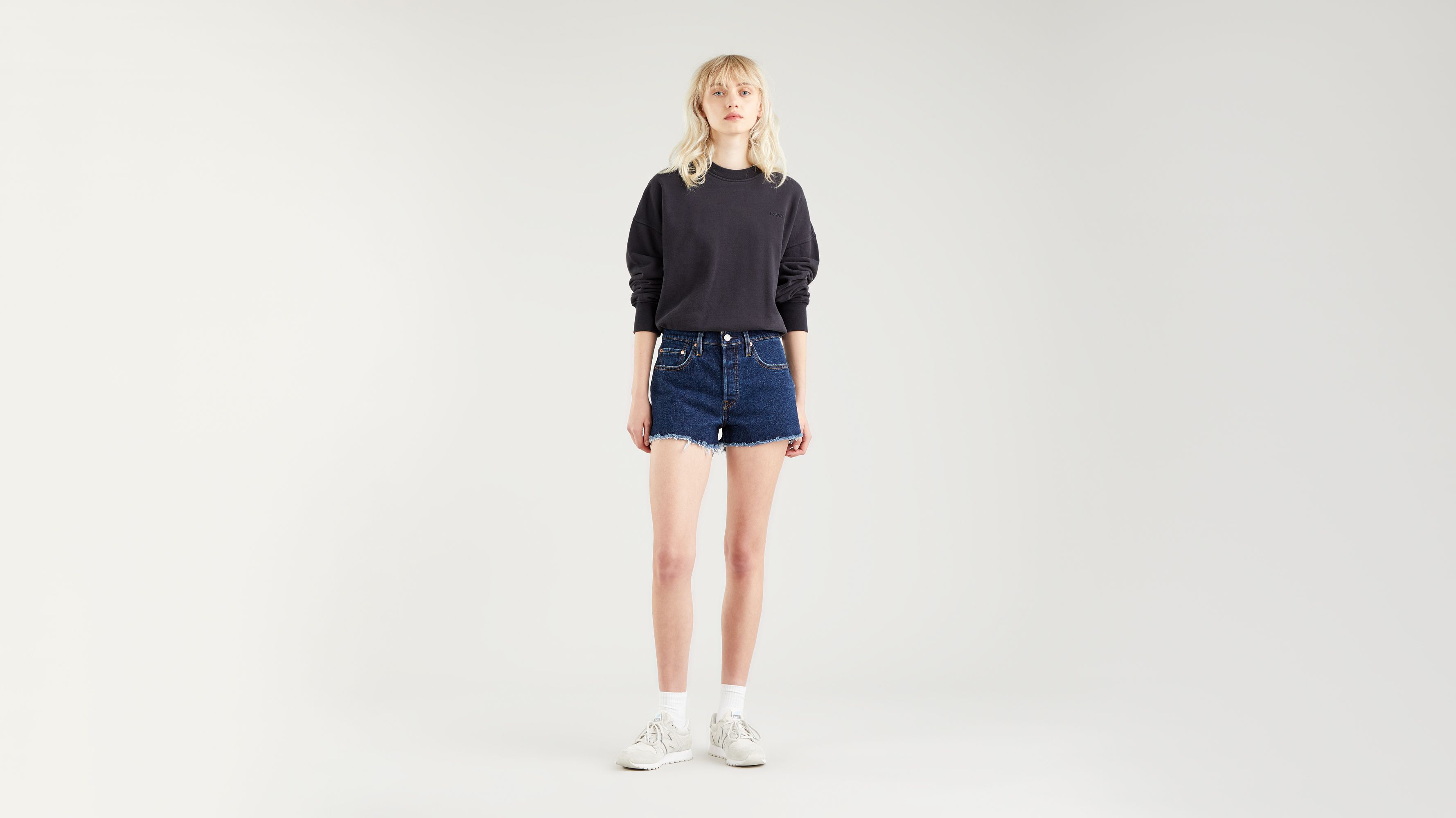 levi's 501 frayed shorts