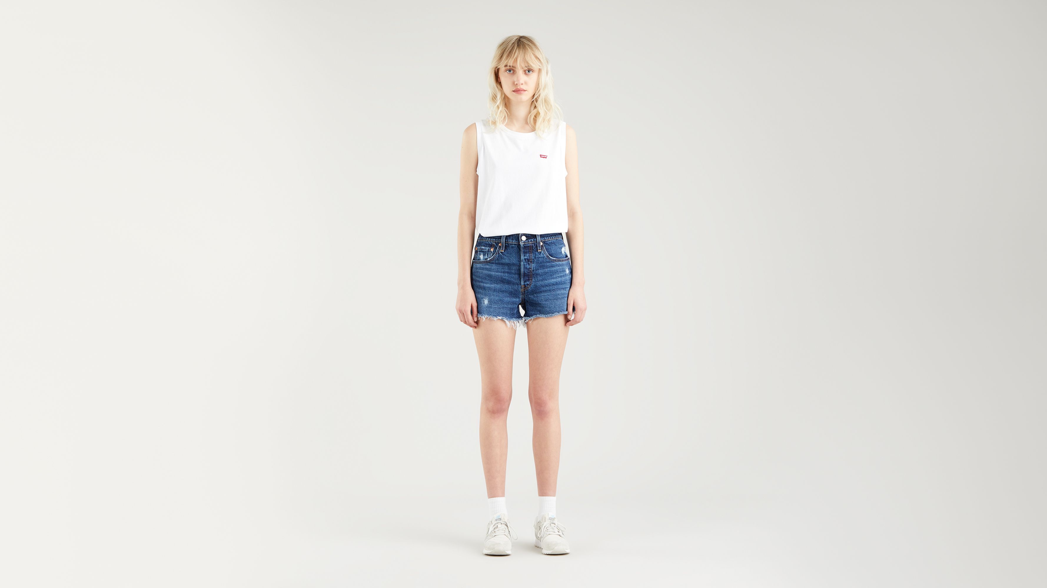 levis 501 original denim shorts