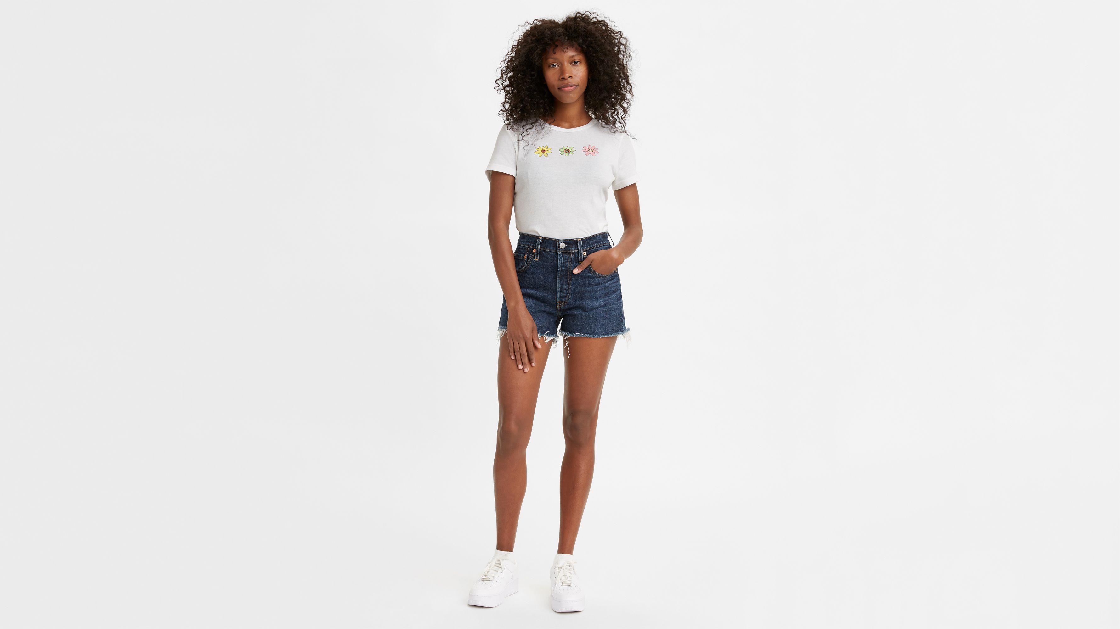 Levis high waisted store cut off shorts